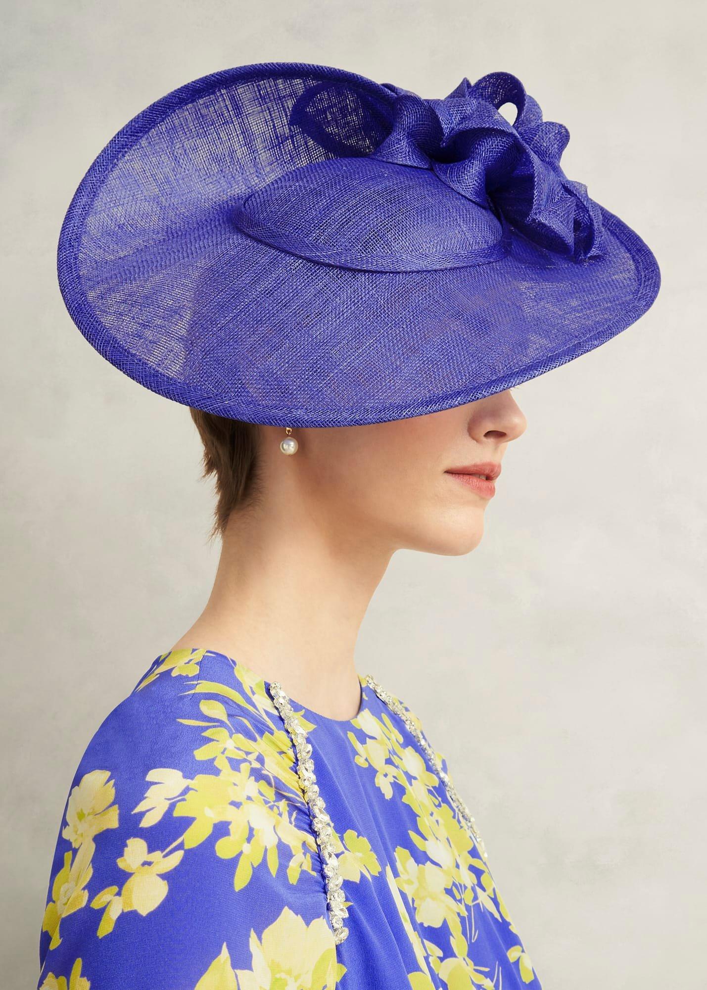 Elaina Fascinator, Allium Blue, hi-res