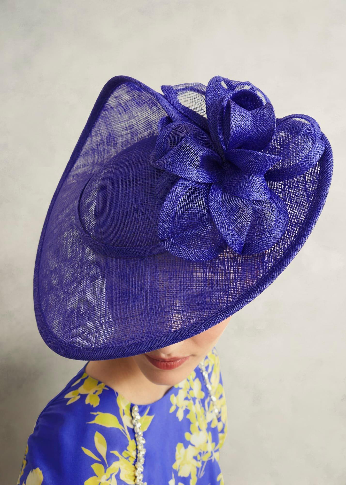 Elaina Fascinator, Allium Blue, hi-res