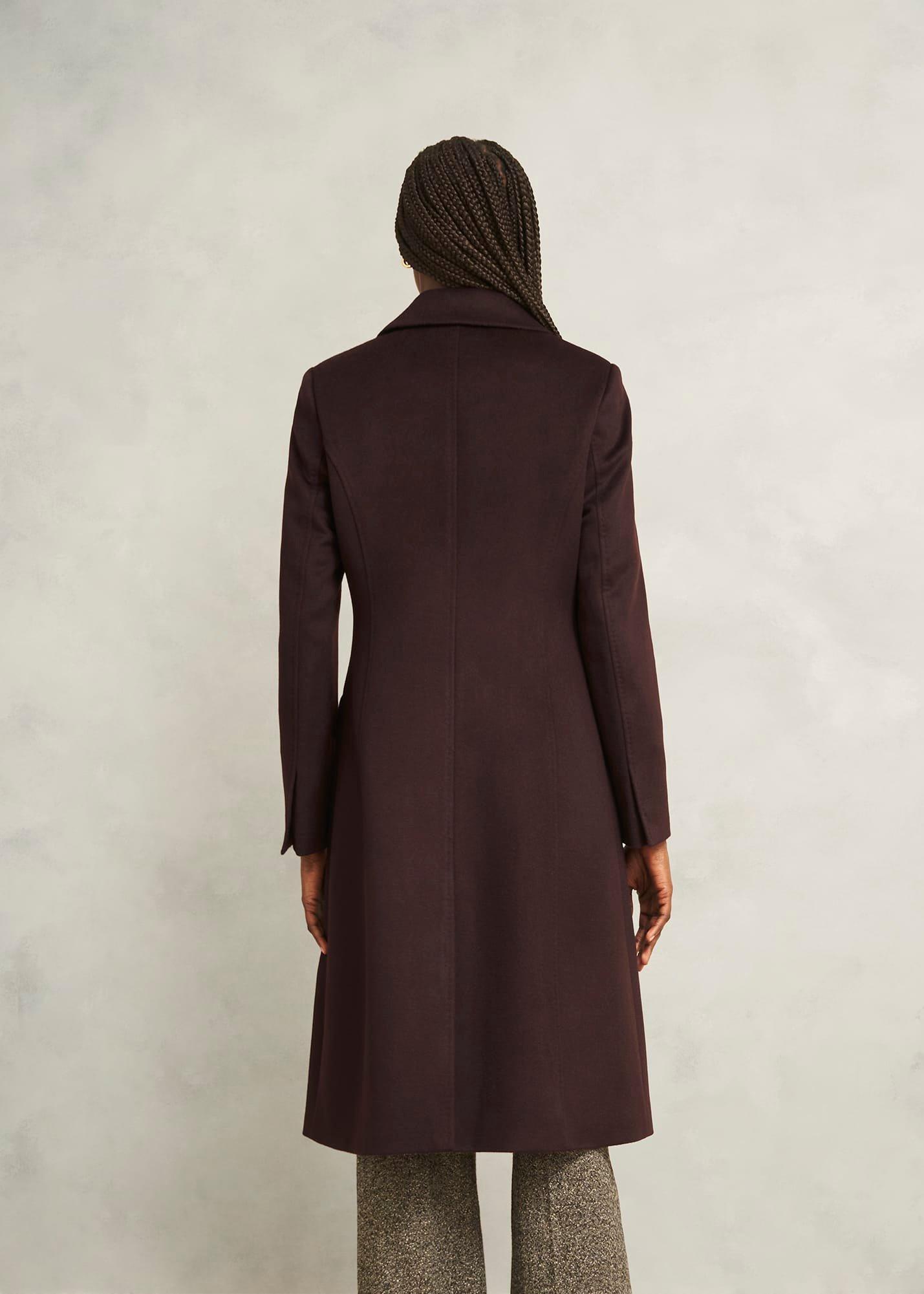 Maeva Wool Coat, Alder Brown, hi-res
