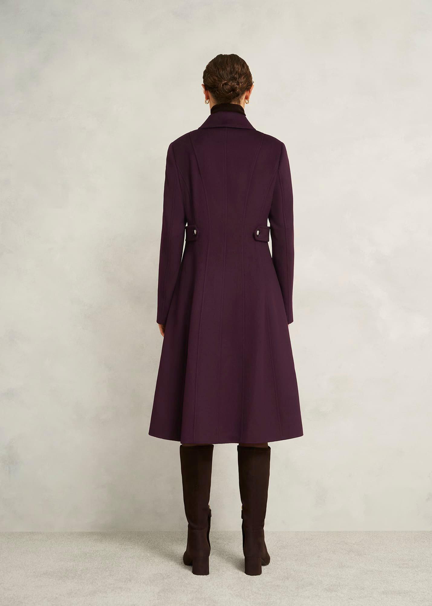 Iona Wool Coat, Malbec Purple, hi-res