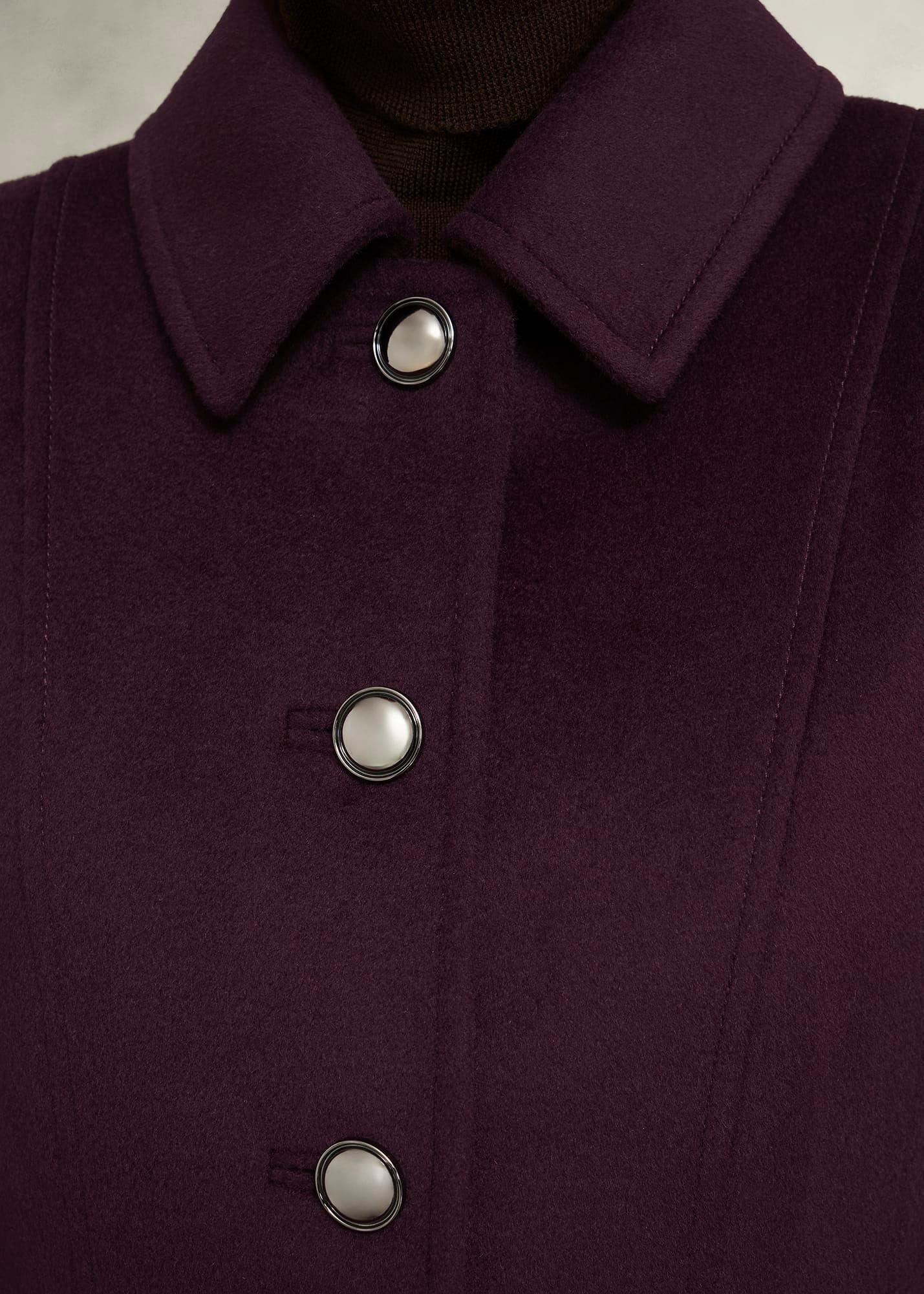 Iona Wool Coat, Malbec Purple, hi-res