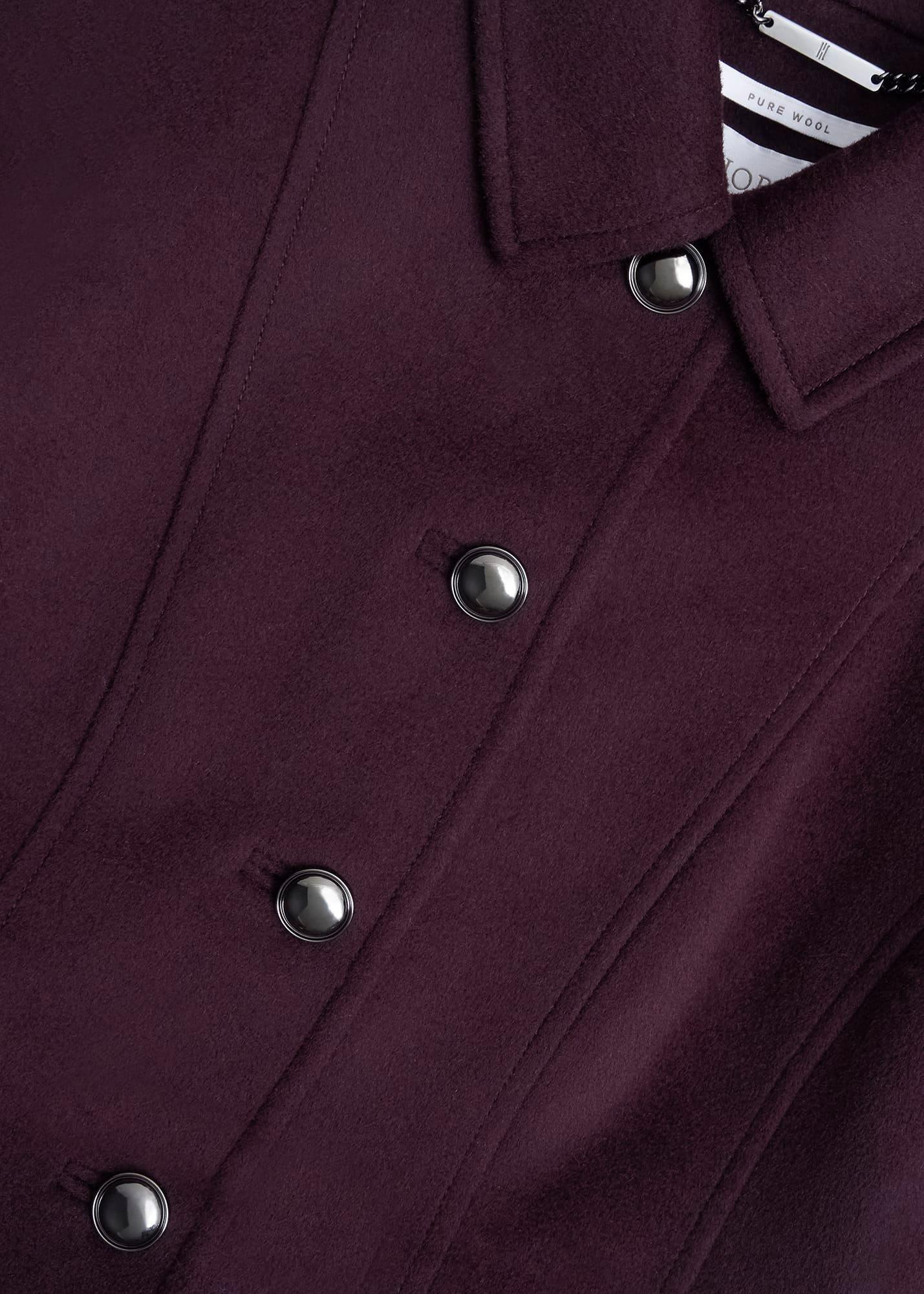 Iona Wool Coat, Malbec Purple, hi-res