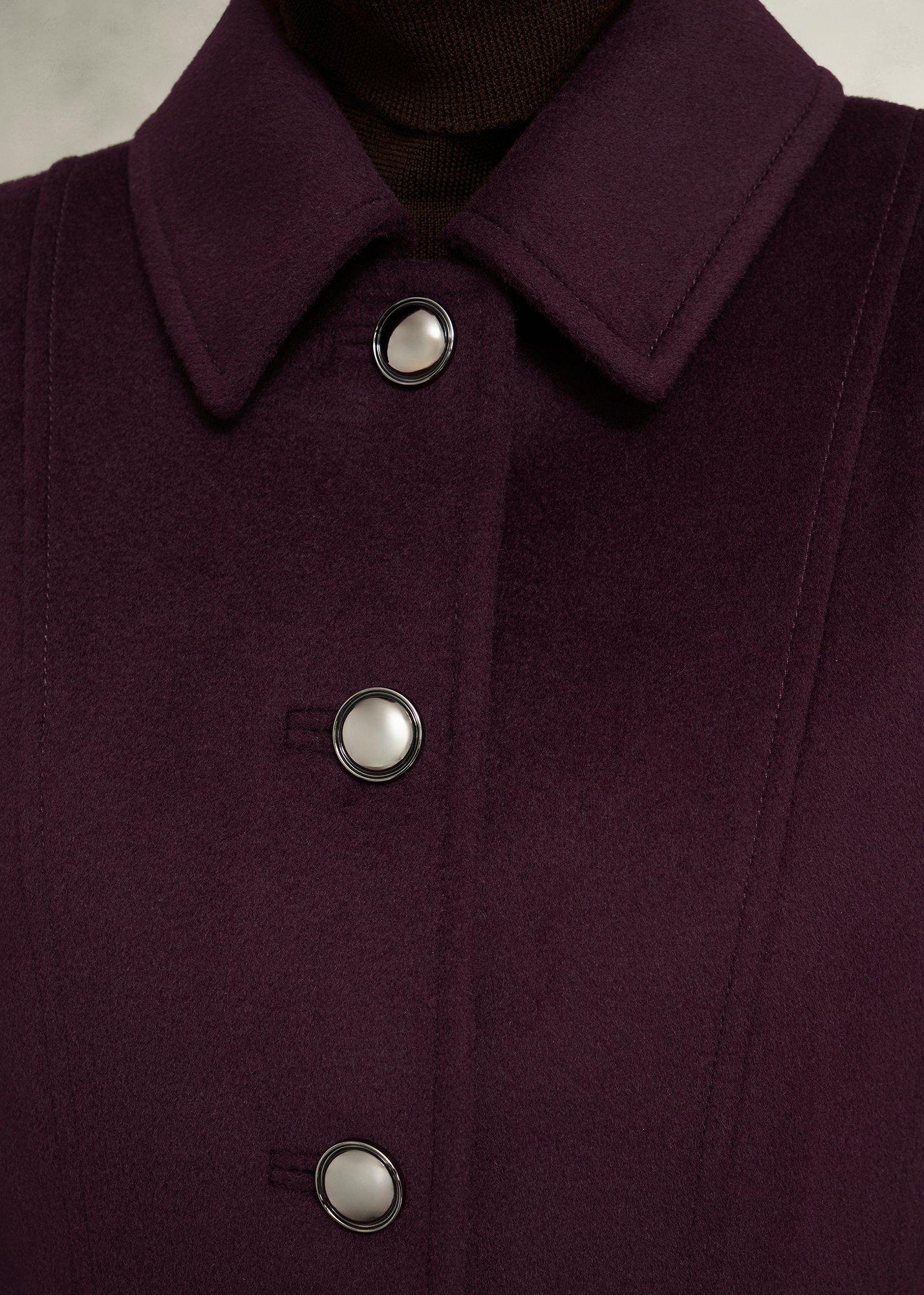 Petite Iona Wool Coat, Malbec Purple, hi-res