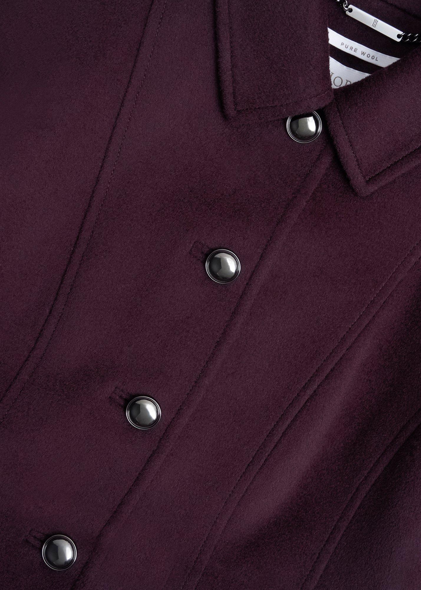 Petite Iona Wool Coat, Malbec Purple, hi-res