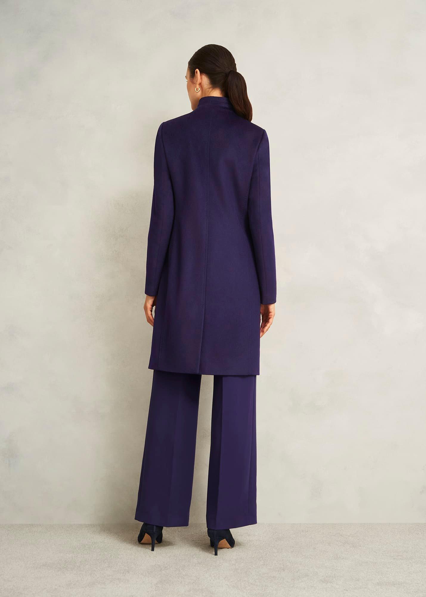Taylor Wool Coat, Midnight Purple, hi-res