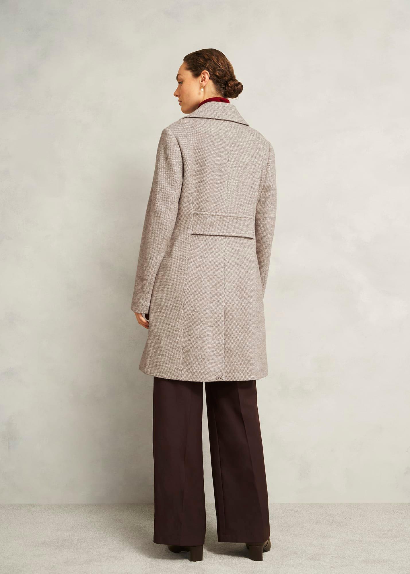 Janetta Wool Blend Coat, Neutral, hi-res