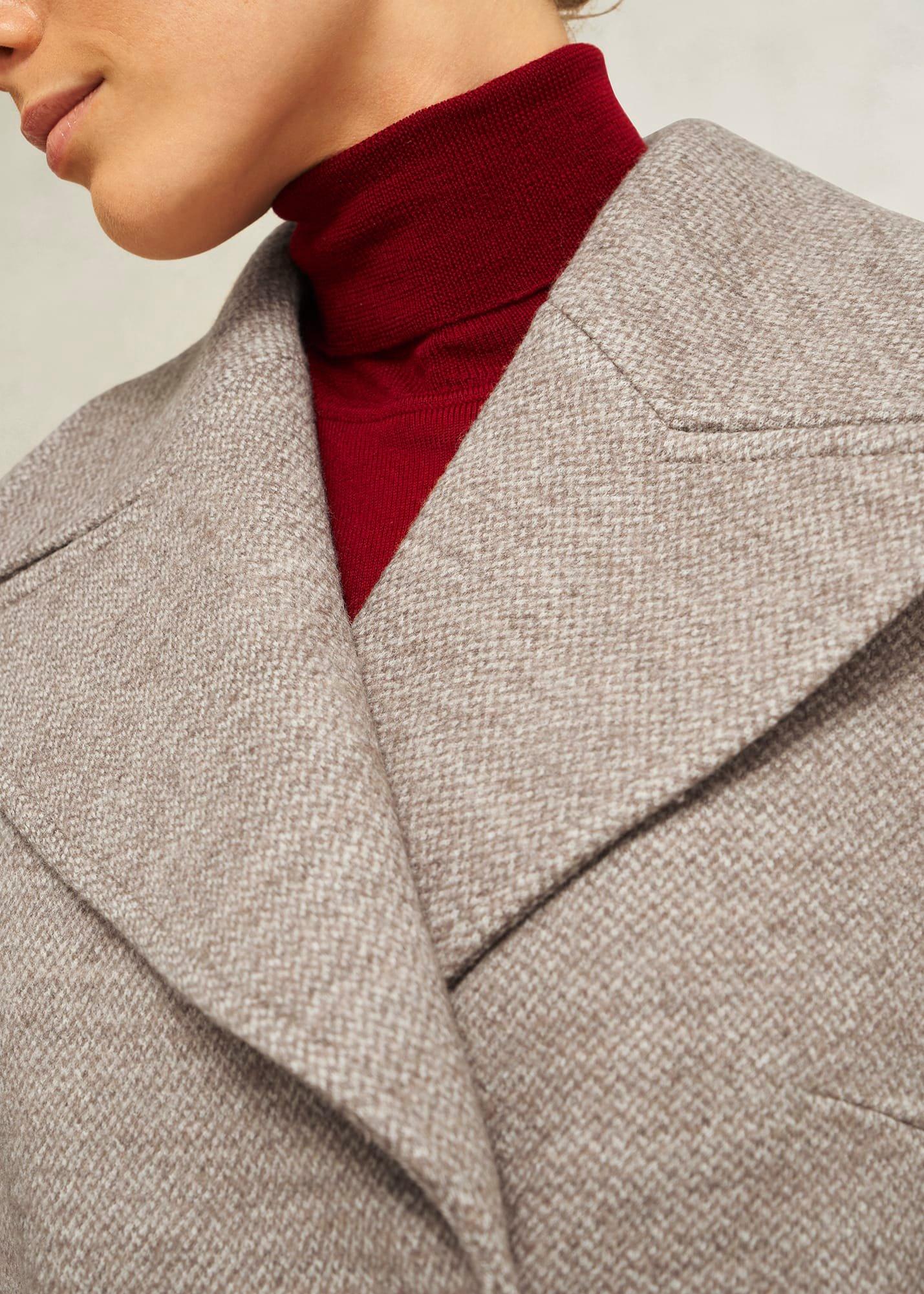 Janetta Wool Blend Coat, Neutral, hi-res