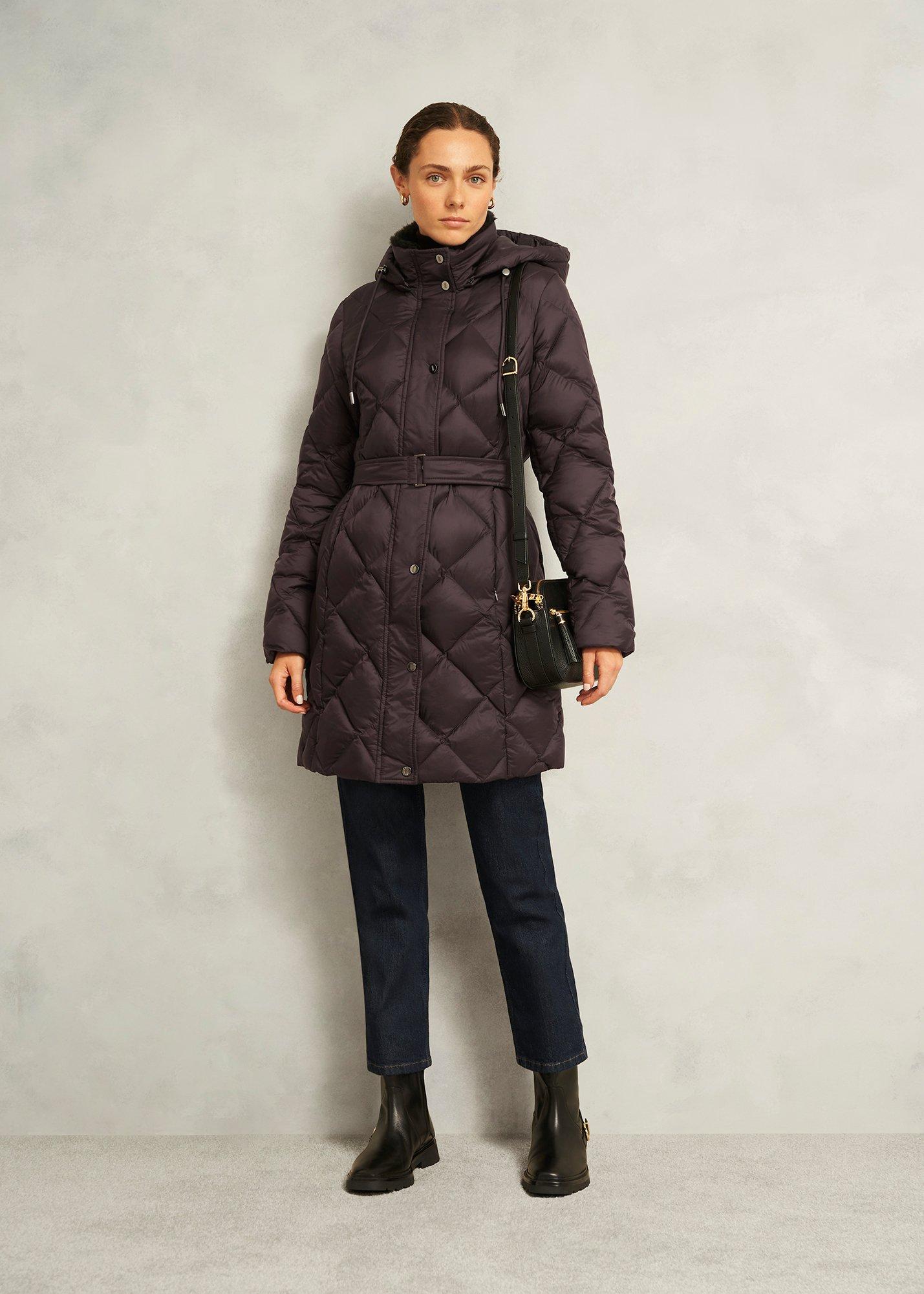 Petite Lumi Puffer Coat, Deep Brown, hi-res