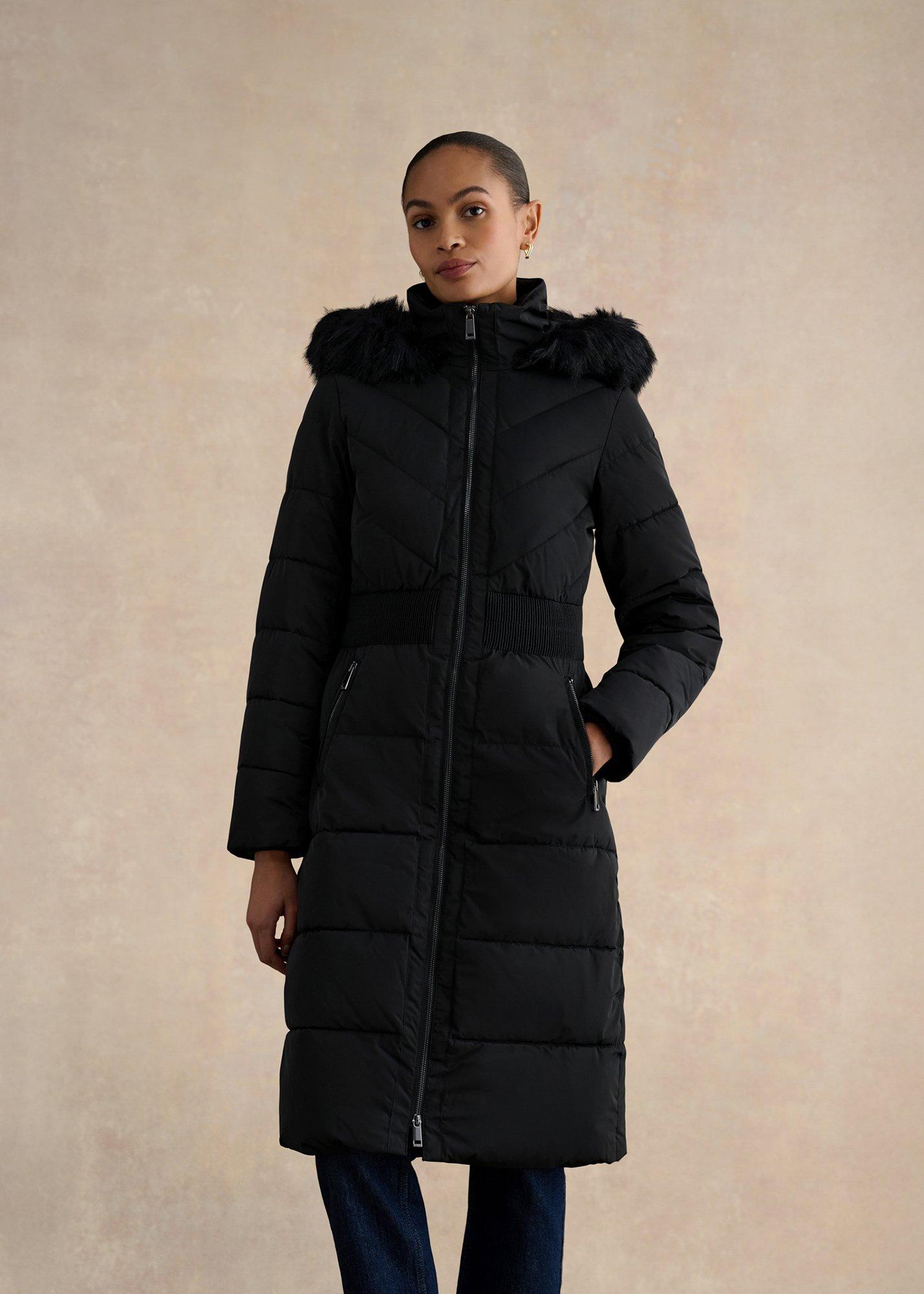 Amalie Puffer Coat, Black, hi-res