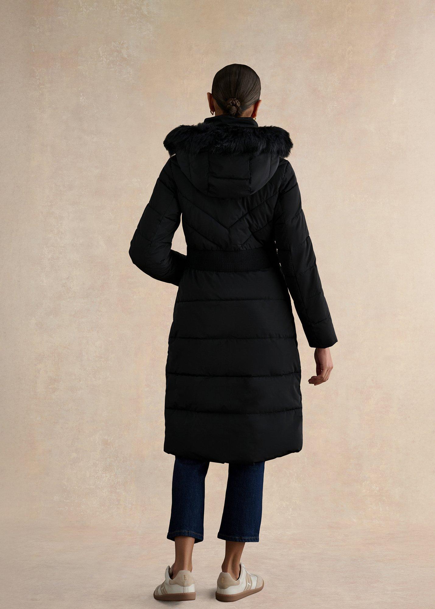 Amalie Puffer Coat, Black, hi-res
