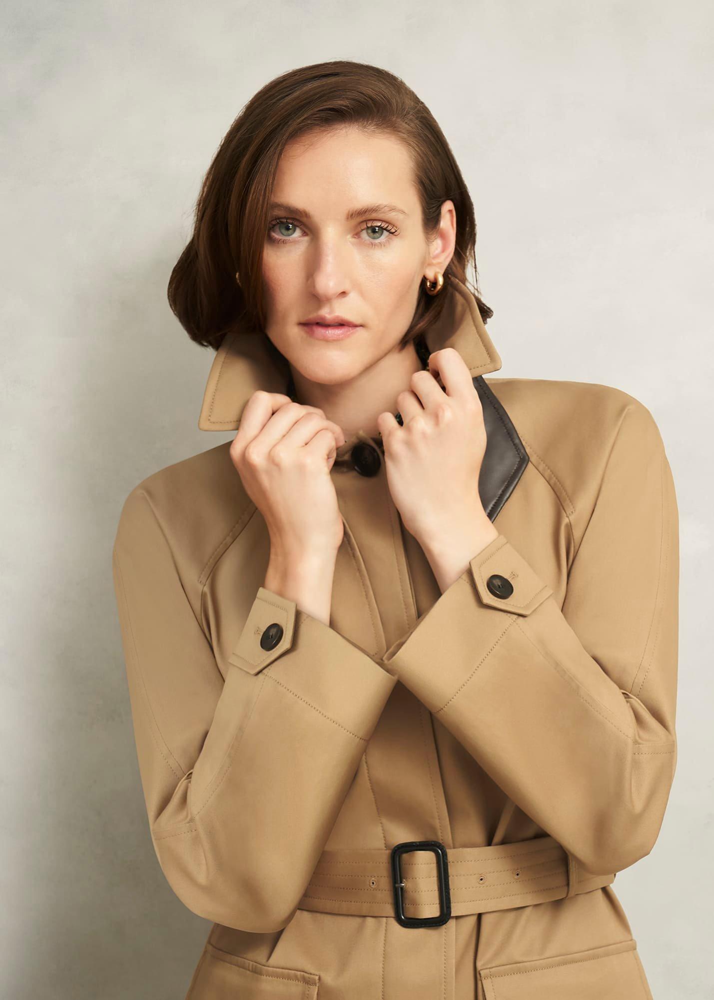 Donnington Shower Resistant Trench Coat, Fawn Beige, hi-res