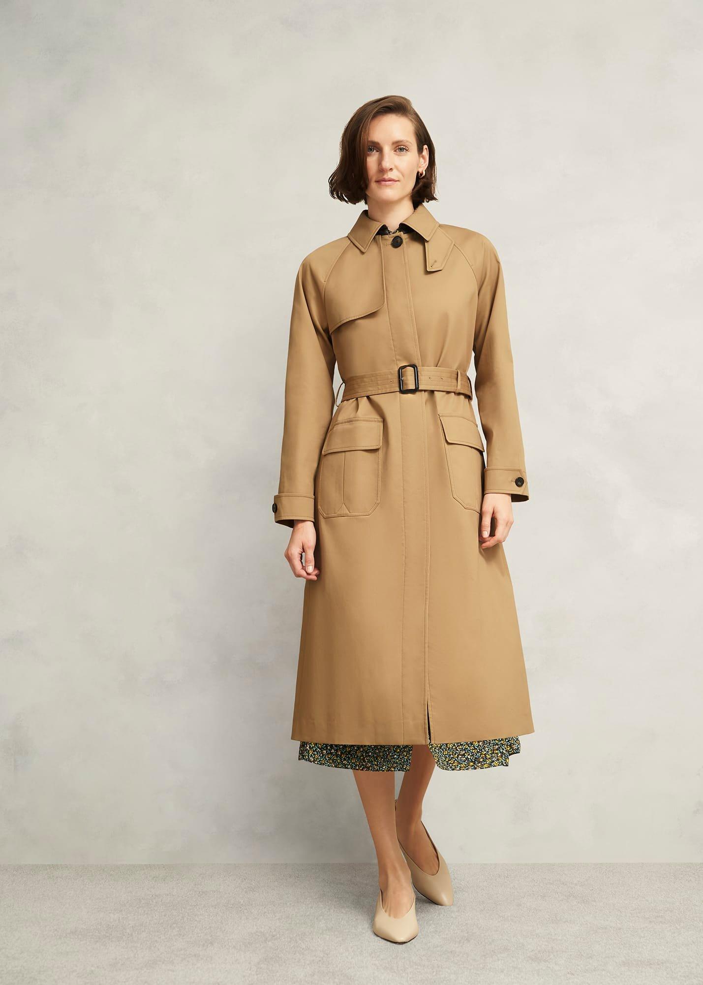 Donnington Shower Resistant Trench Coat, Fawn Beige, hi-res