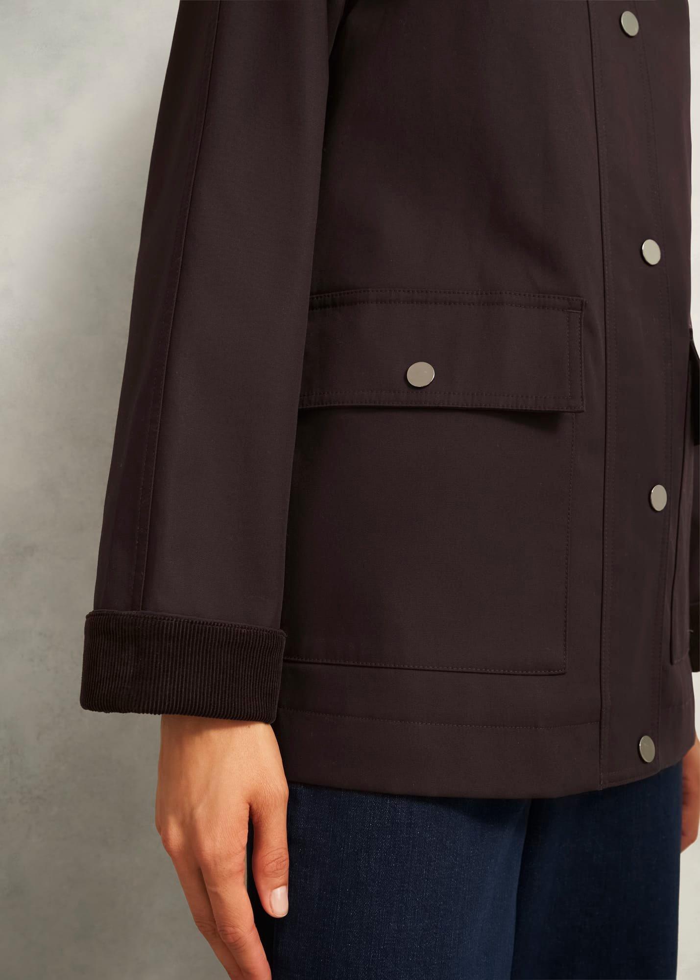 Gabby Barn Jacket, Chocolate, hi-res