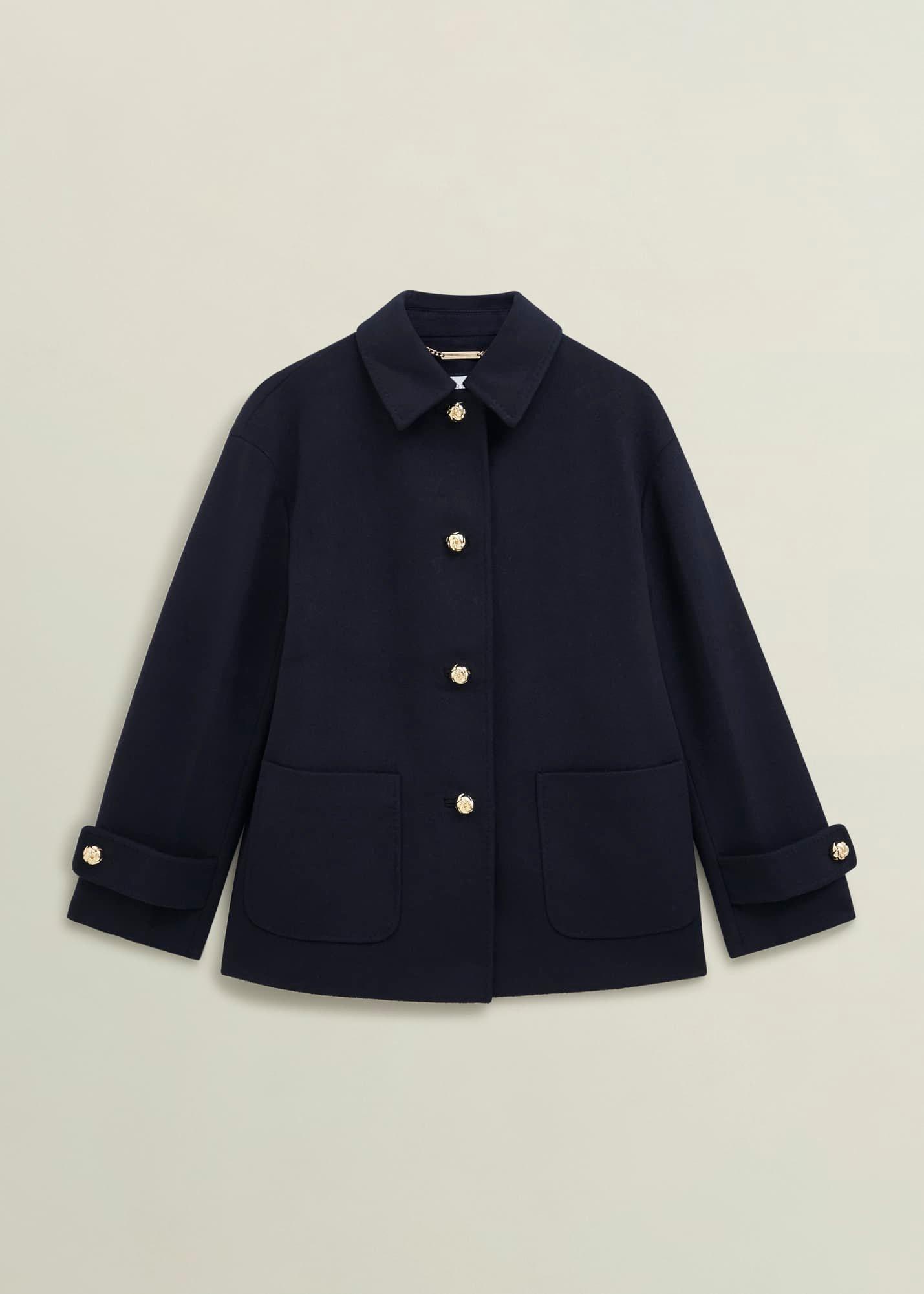Erin Wool Blend Coat, Navy, hi-res