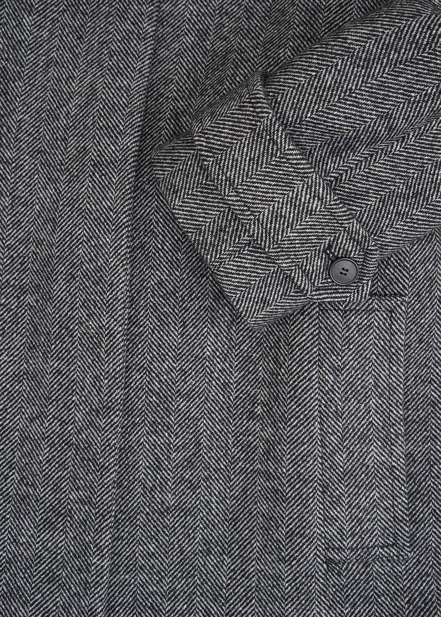 Talbot Wool Blend Coat, Black White, hi-res