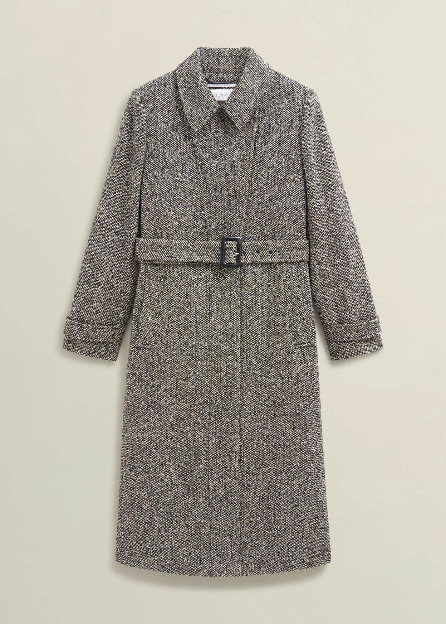 Wendy Wool Blend Coat, Black Ivory, hi-res