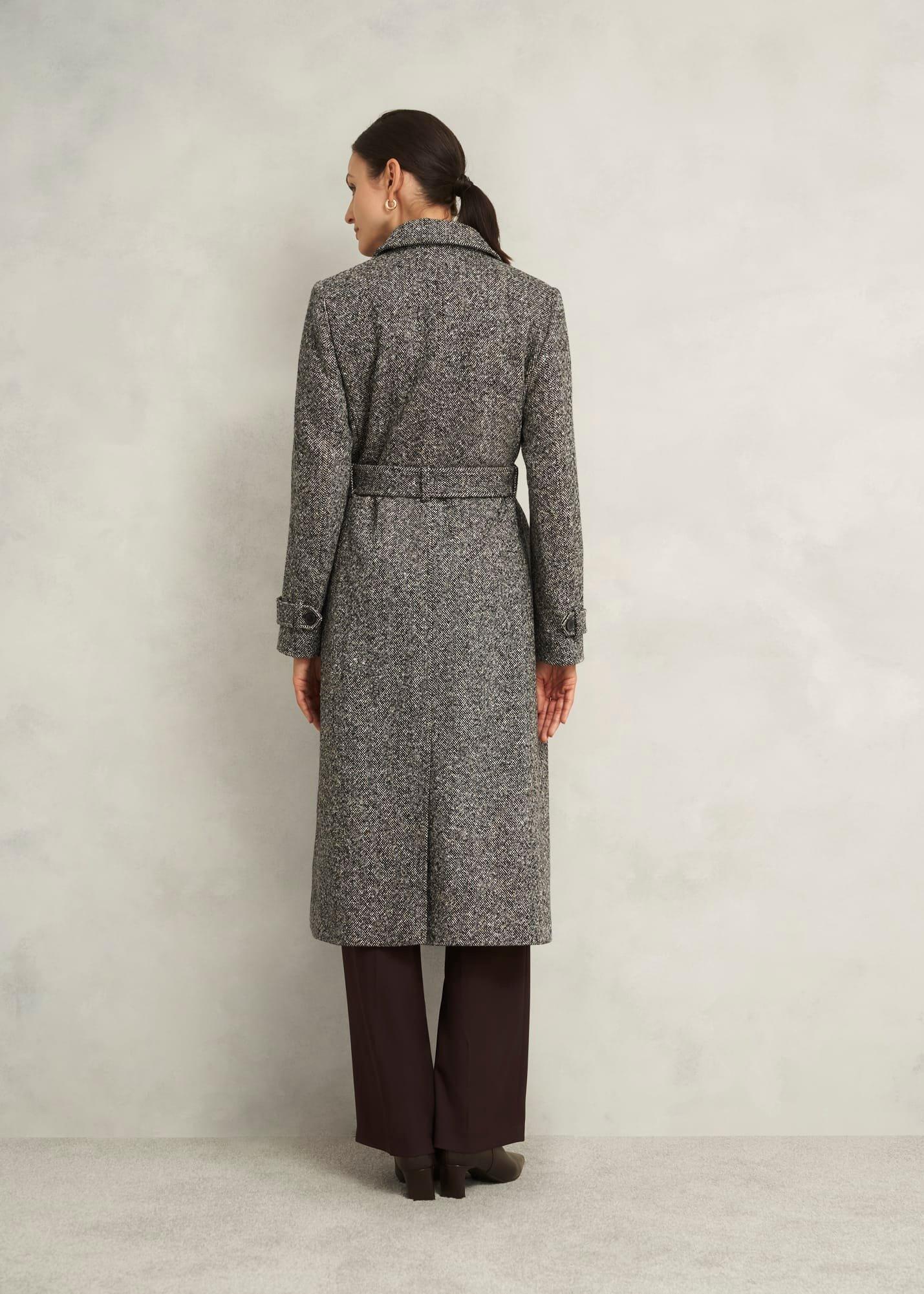 Wendy Wool Blend Coat, Black Ivory, hi-res