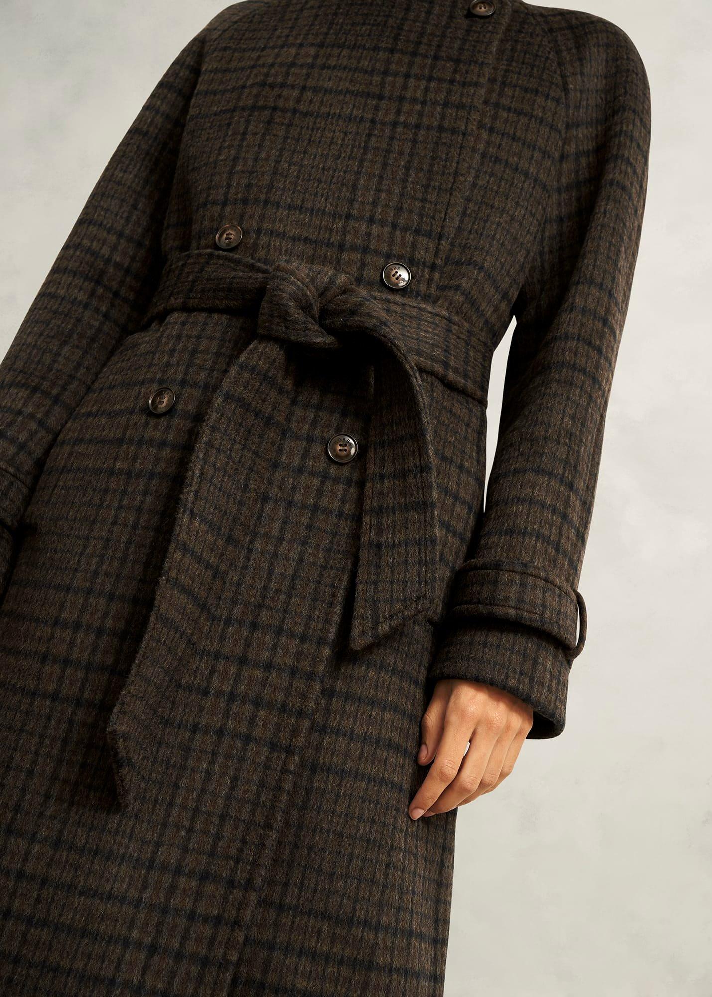 Peterson Wool Blend Coat, Brown Multi, hi-res