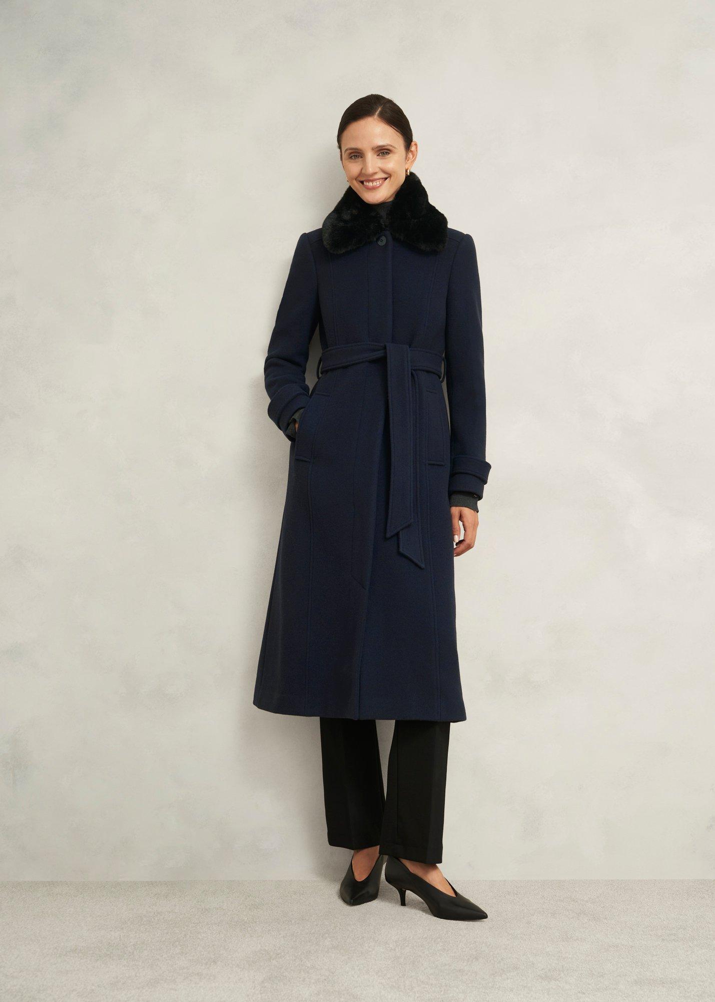 Petite Celeste Wool Blend Coat