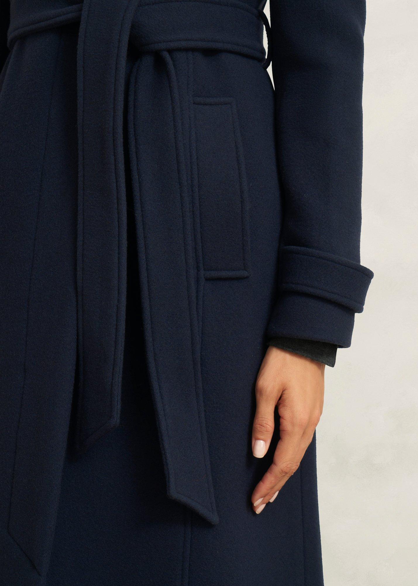 Petite Celeste Wool Blend Coat, Navy, hi-res