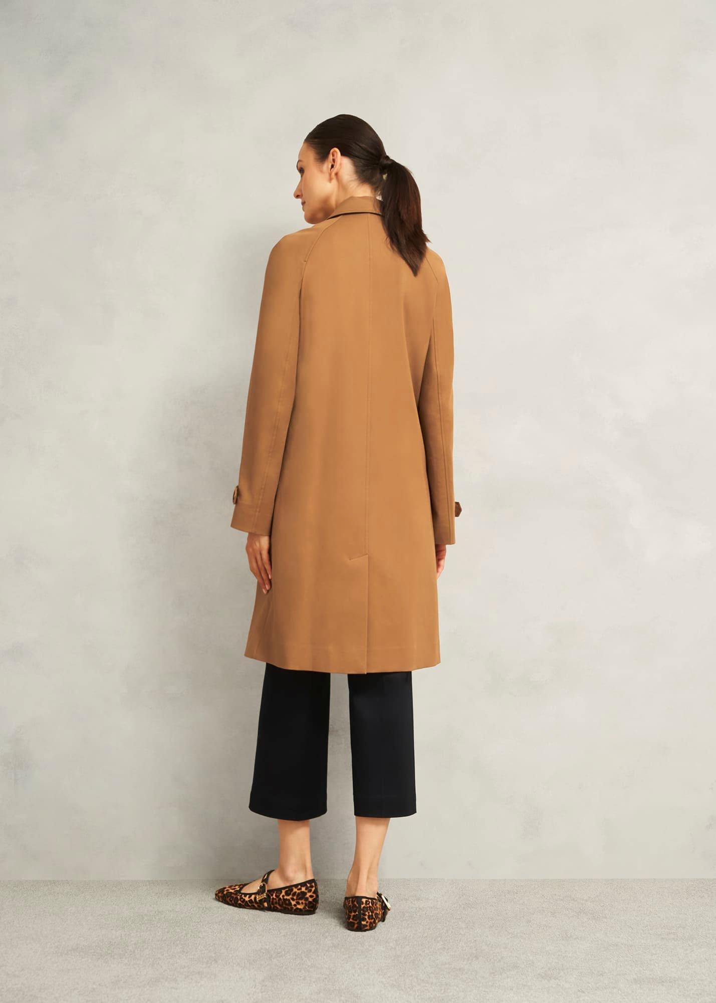 Vienna Shower Resistant Trench Coat, Cinnamon Brown, hi-res