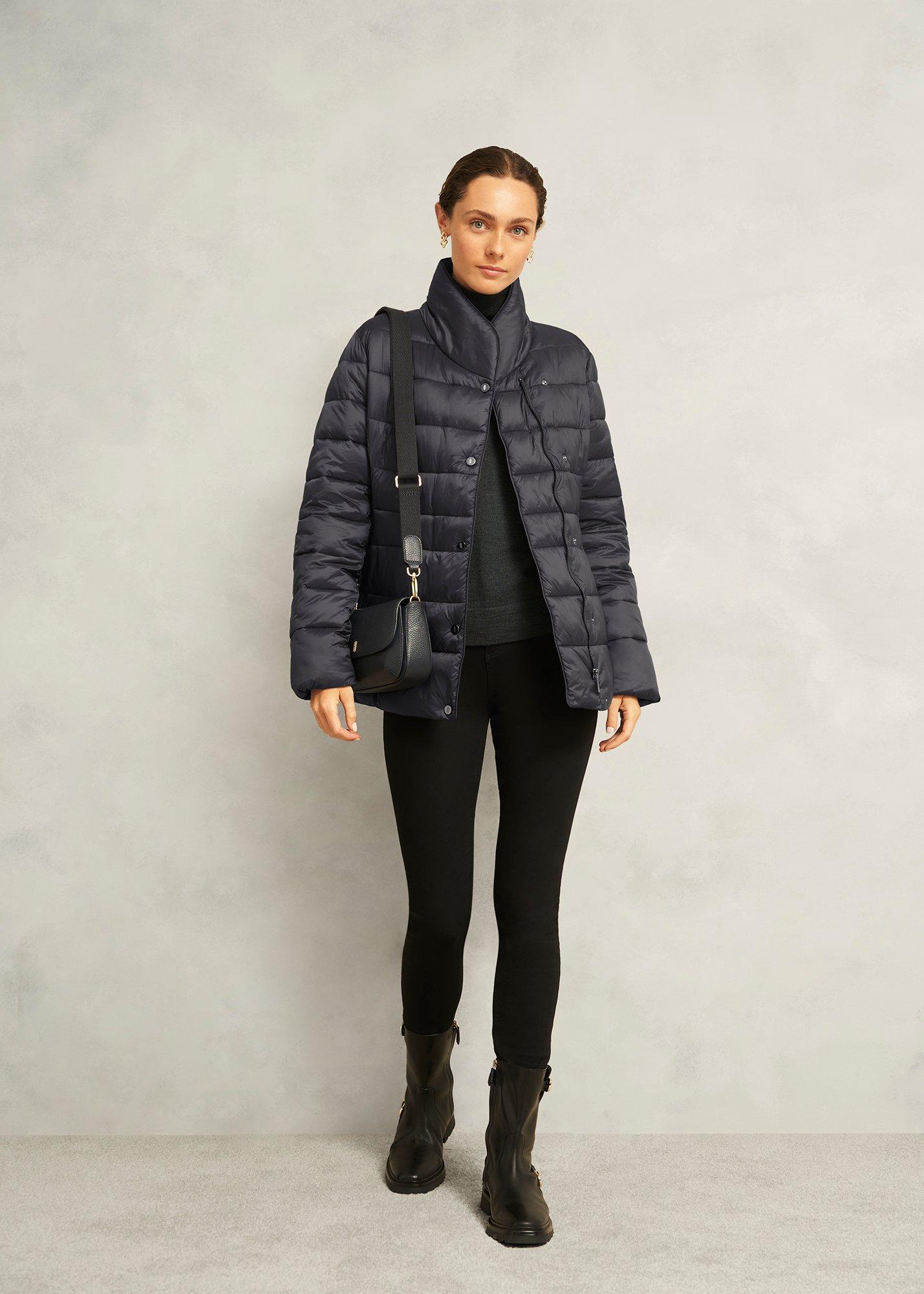 Petite Tana Puffer Coat, Charcoal, hi-res