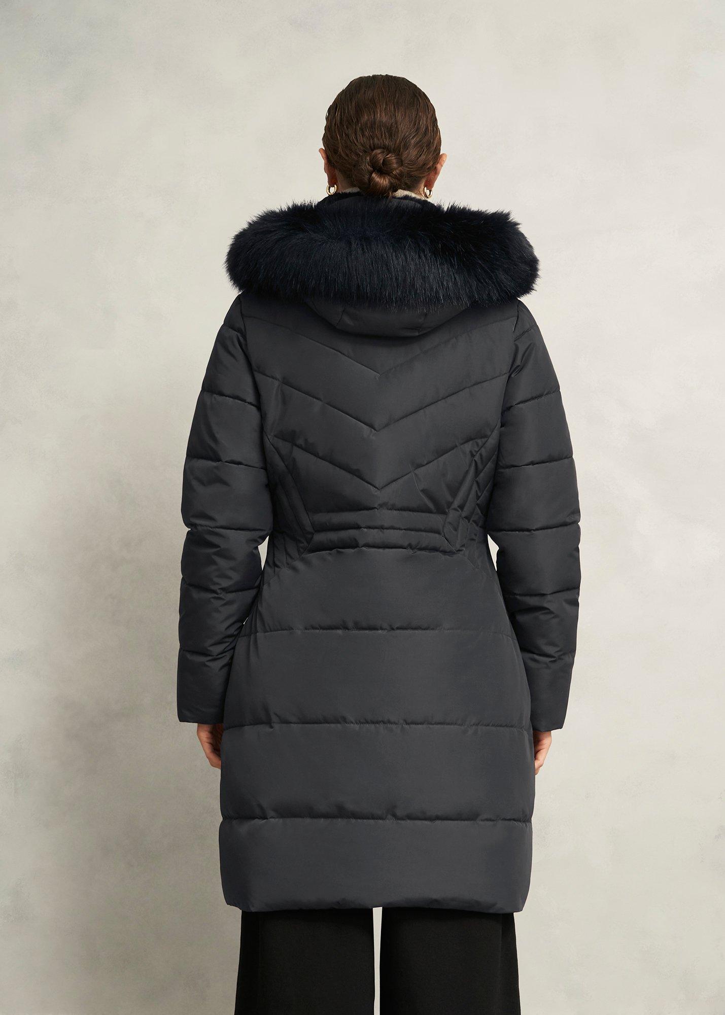 Kaia Puffer Coat, Charcoal, hi-res