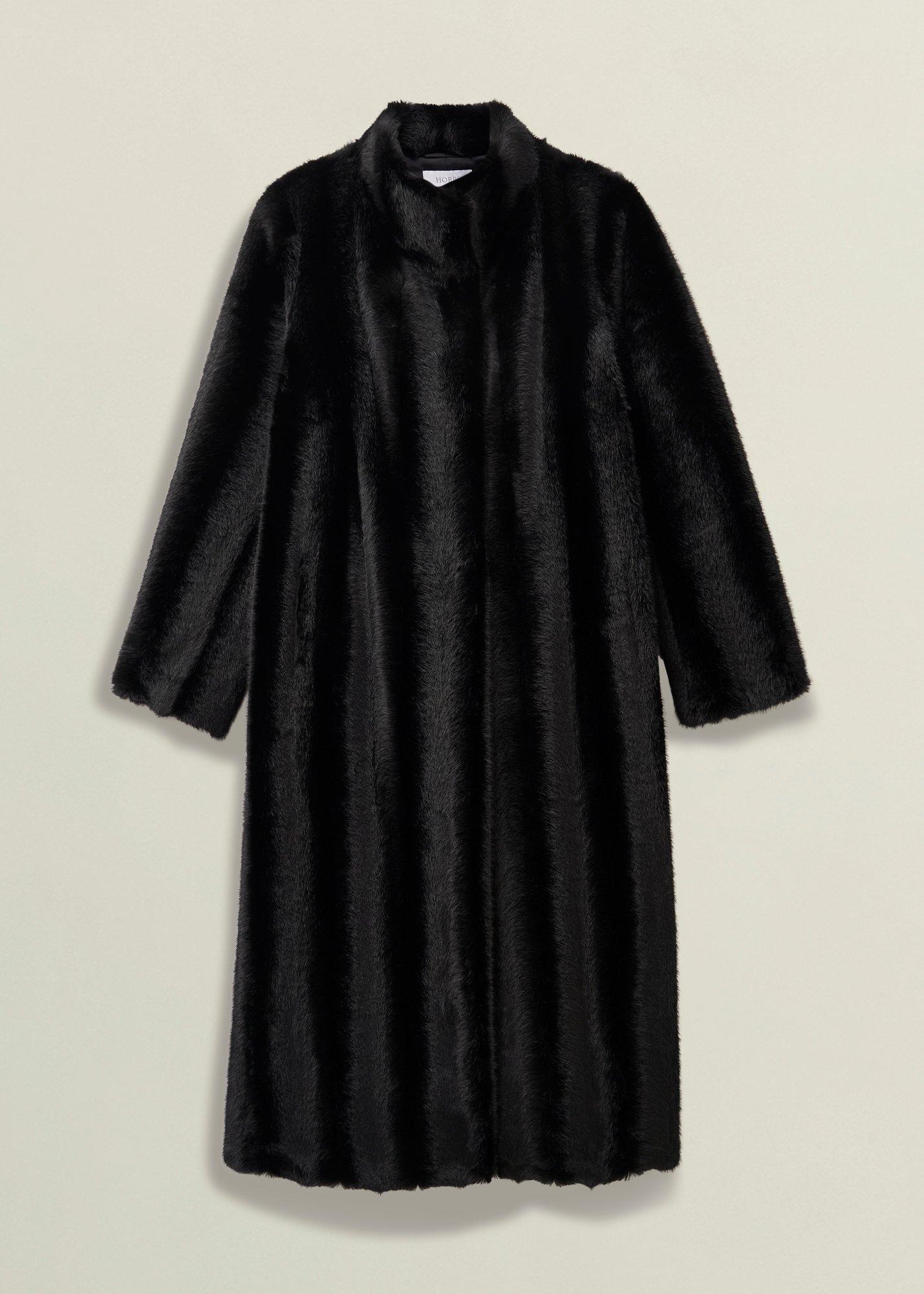 Misha Faux Fur Maxi Coat