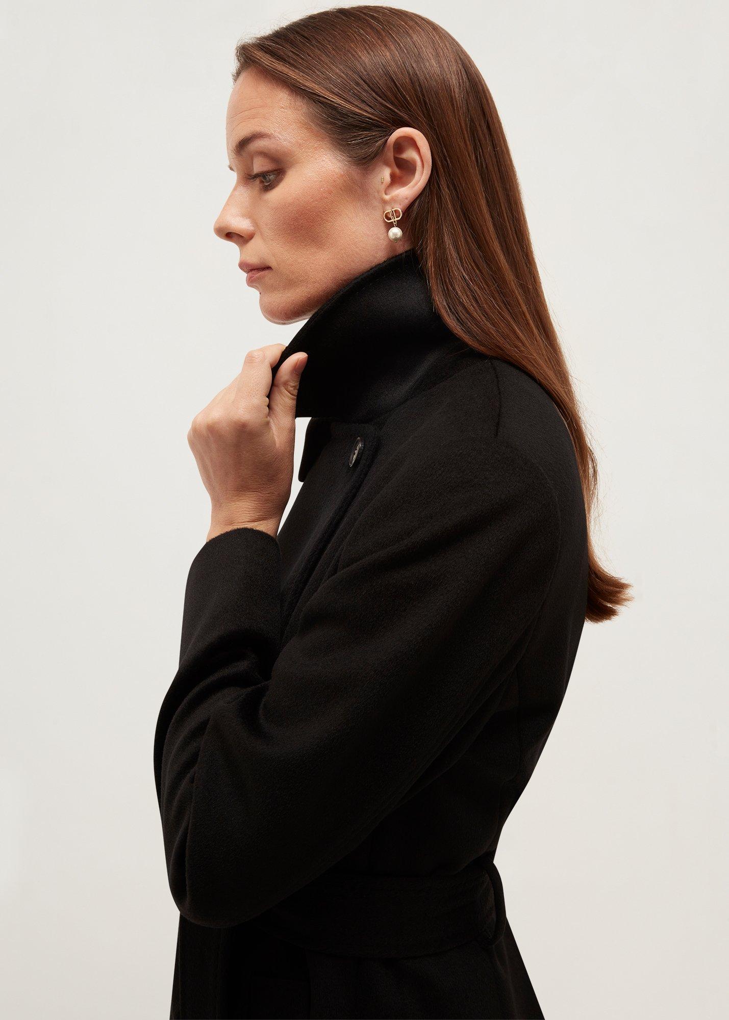 Livia Wool Coat, Black, hi-res
