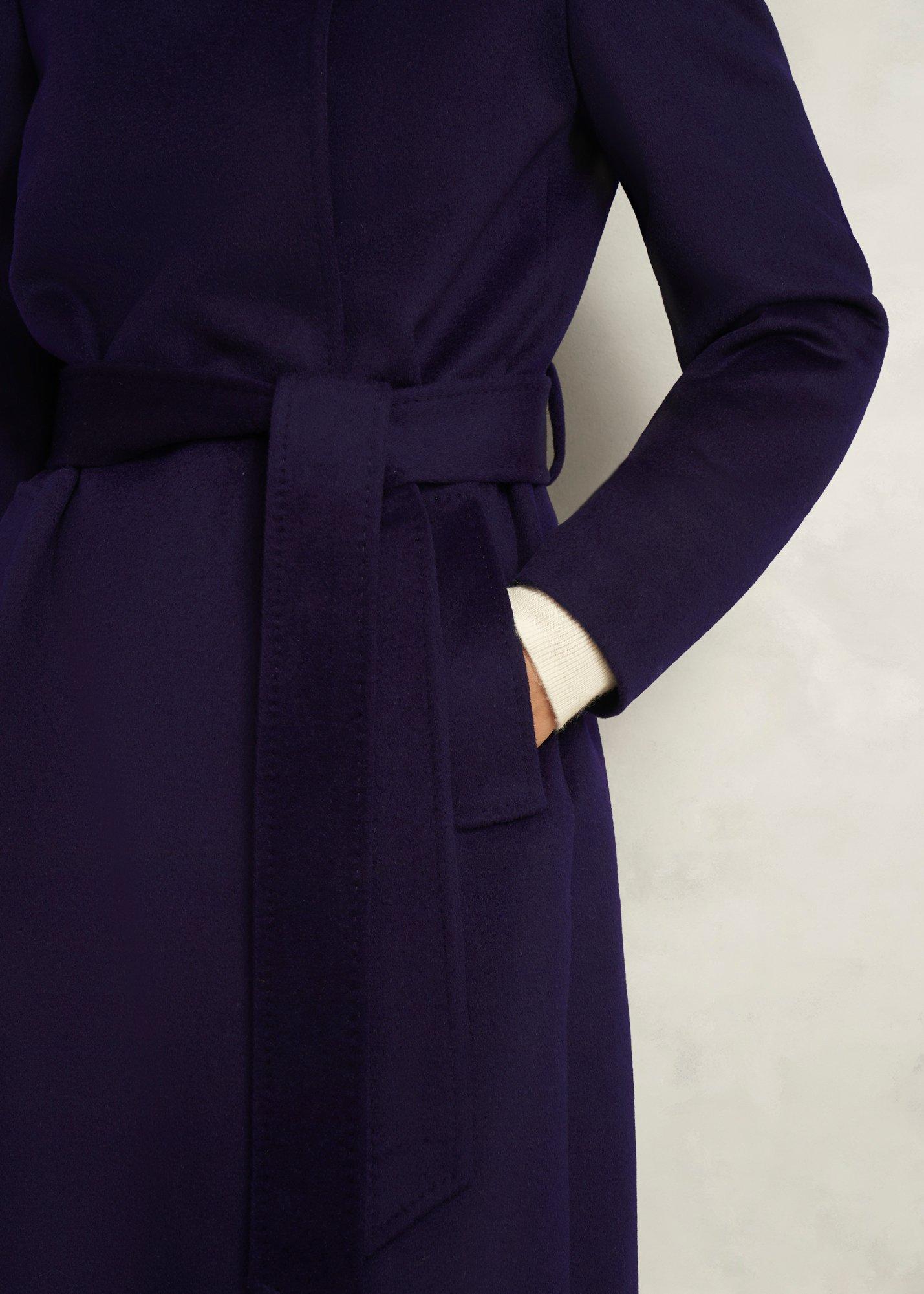 Livia Wool Coat, Midnight Purple, hi-res