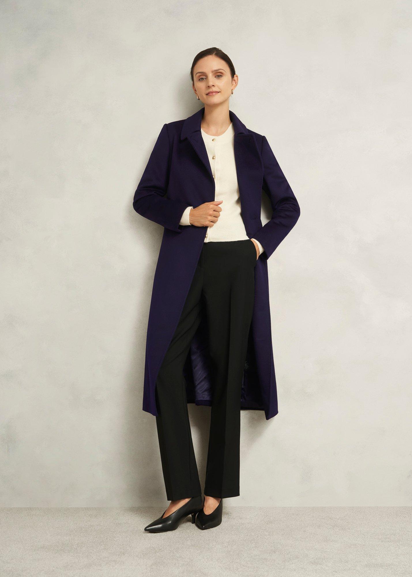 Livia Wool Coat, Midnight Purple, hi-res
