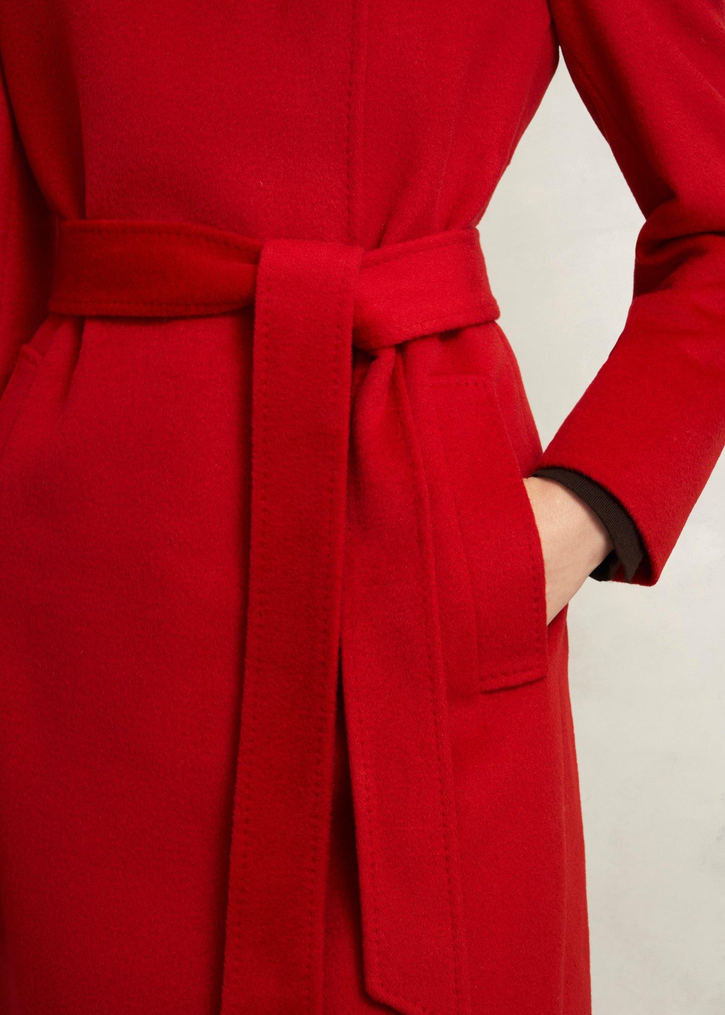 Livia Wool Coat, Red, hi-res