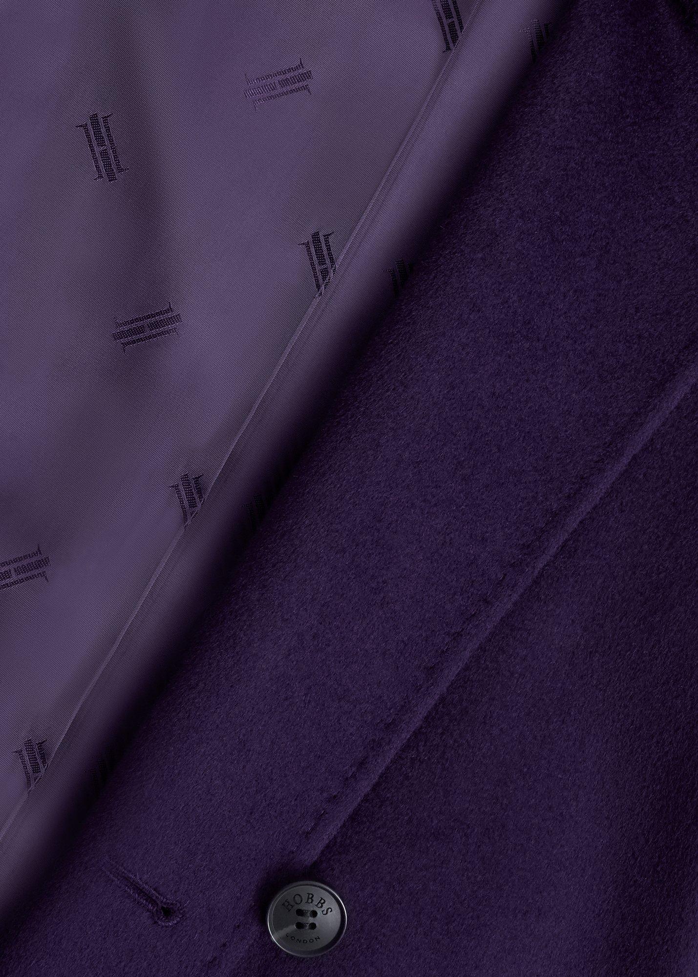 Petite Livia Wool Coat, Midnight Purple, hi-res
