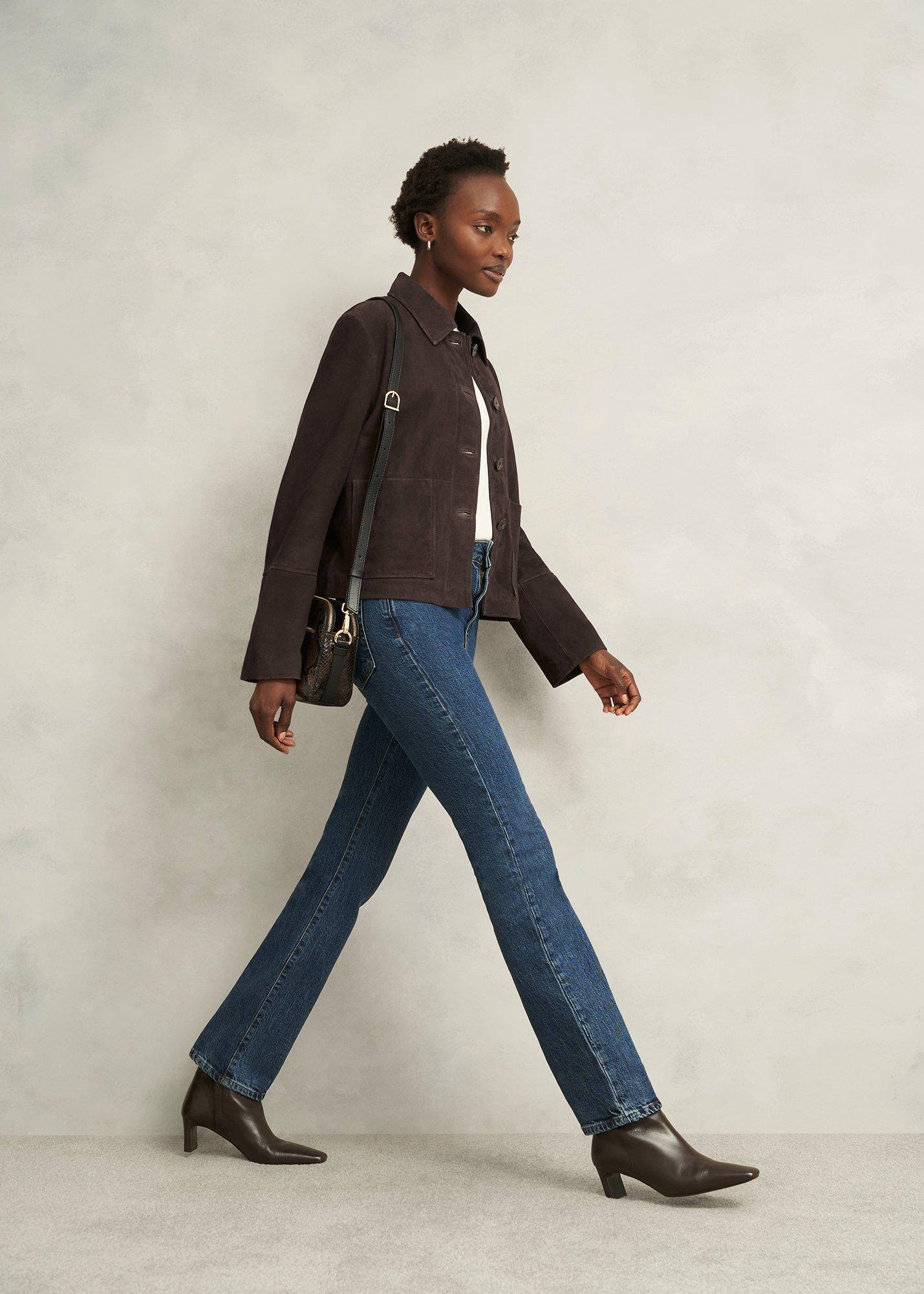 Montana Suede Jacket, Chocolate, hi-res