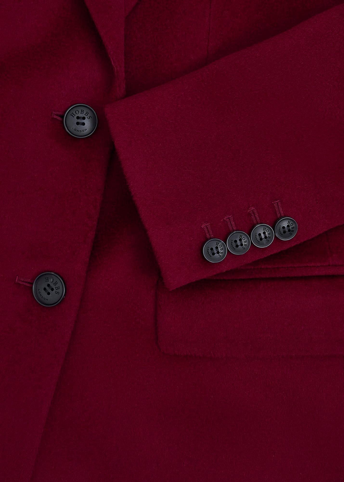 Cavendish Wool Coat, Beryl Red, hi-res