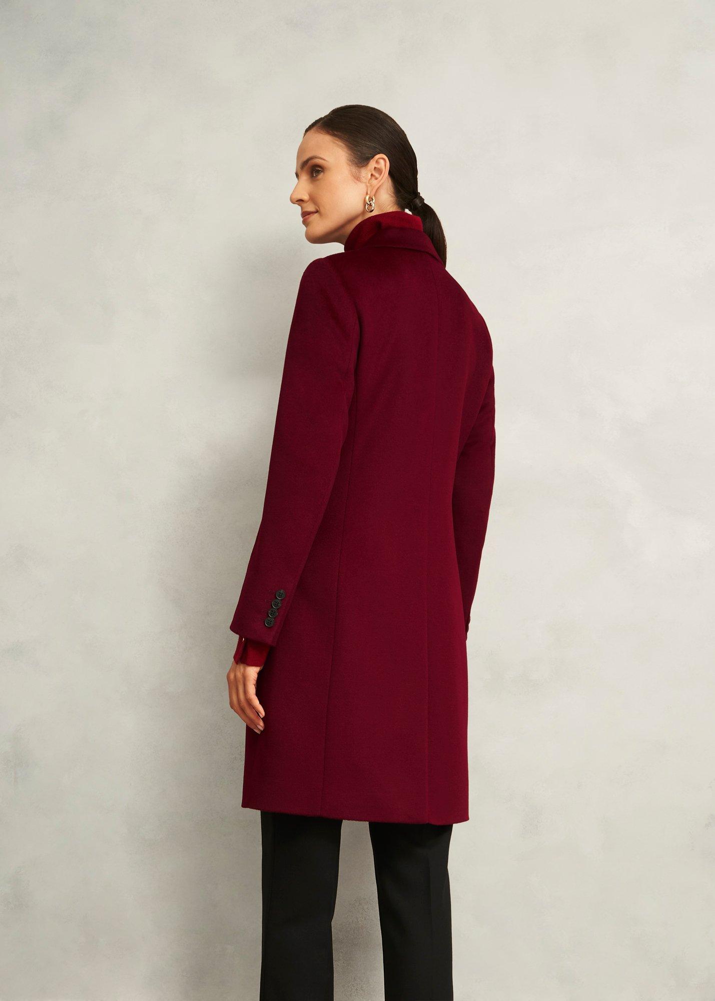 Petite Cavendish Wool Coat, Beryl Red, hi-res