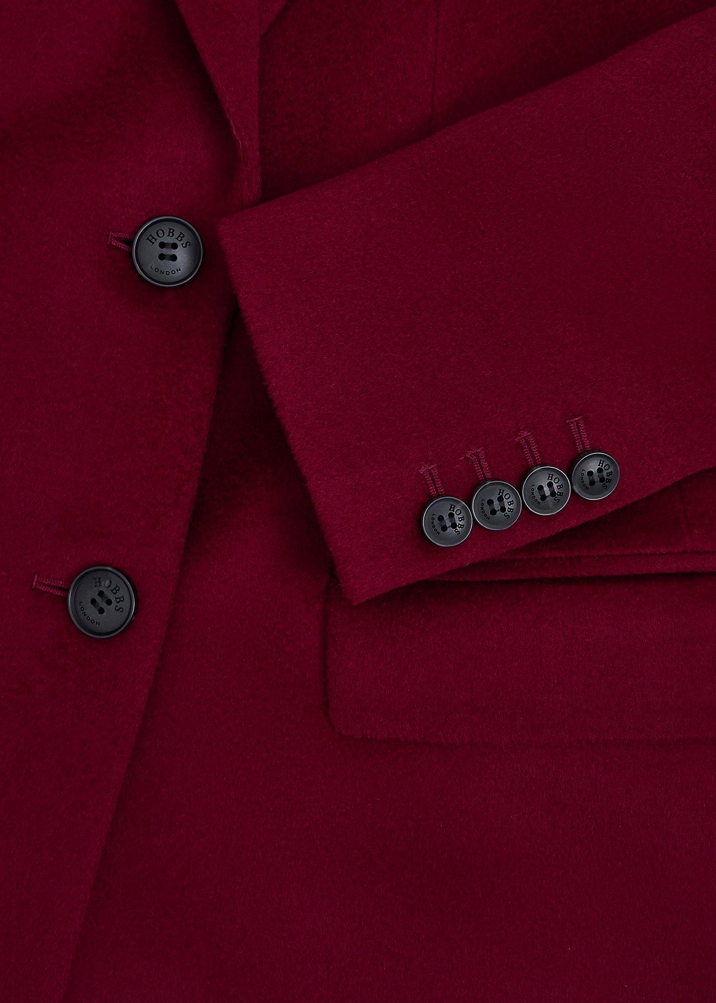 Petite Cavendish Wool Coat, Beryl Red, hi-res