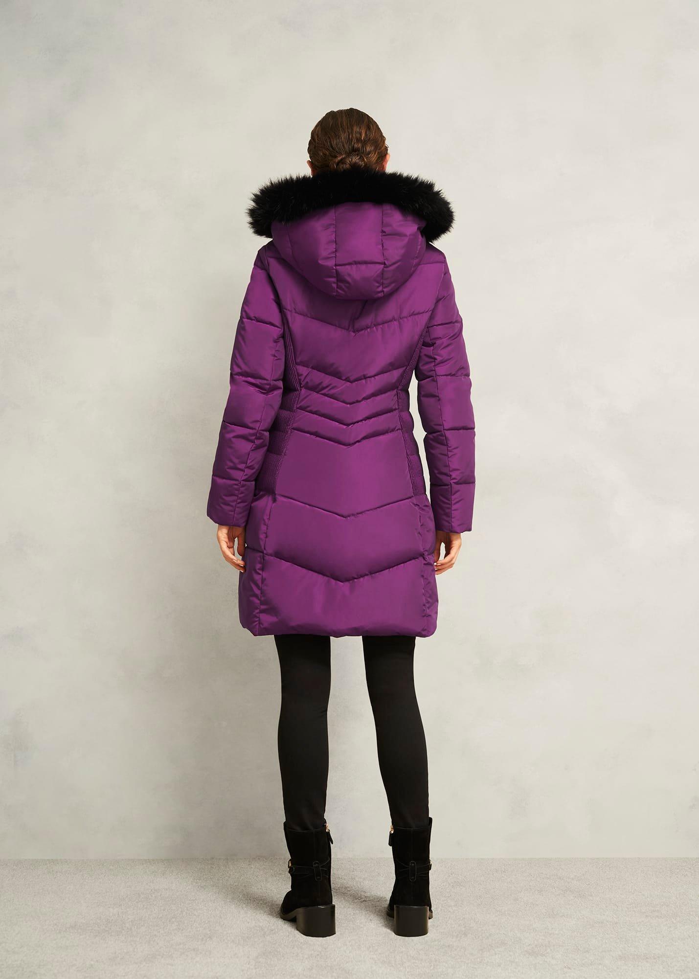 Jaymie Puffer Coat, Vibrant Purple, hi-res