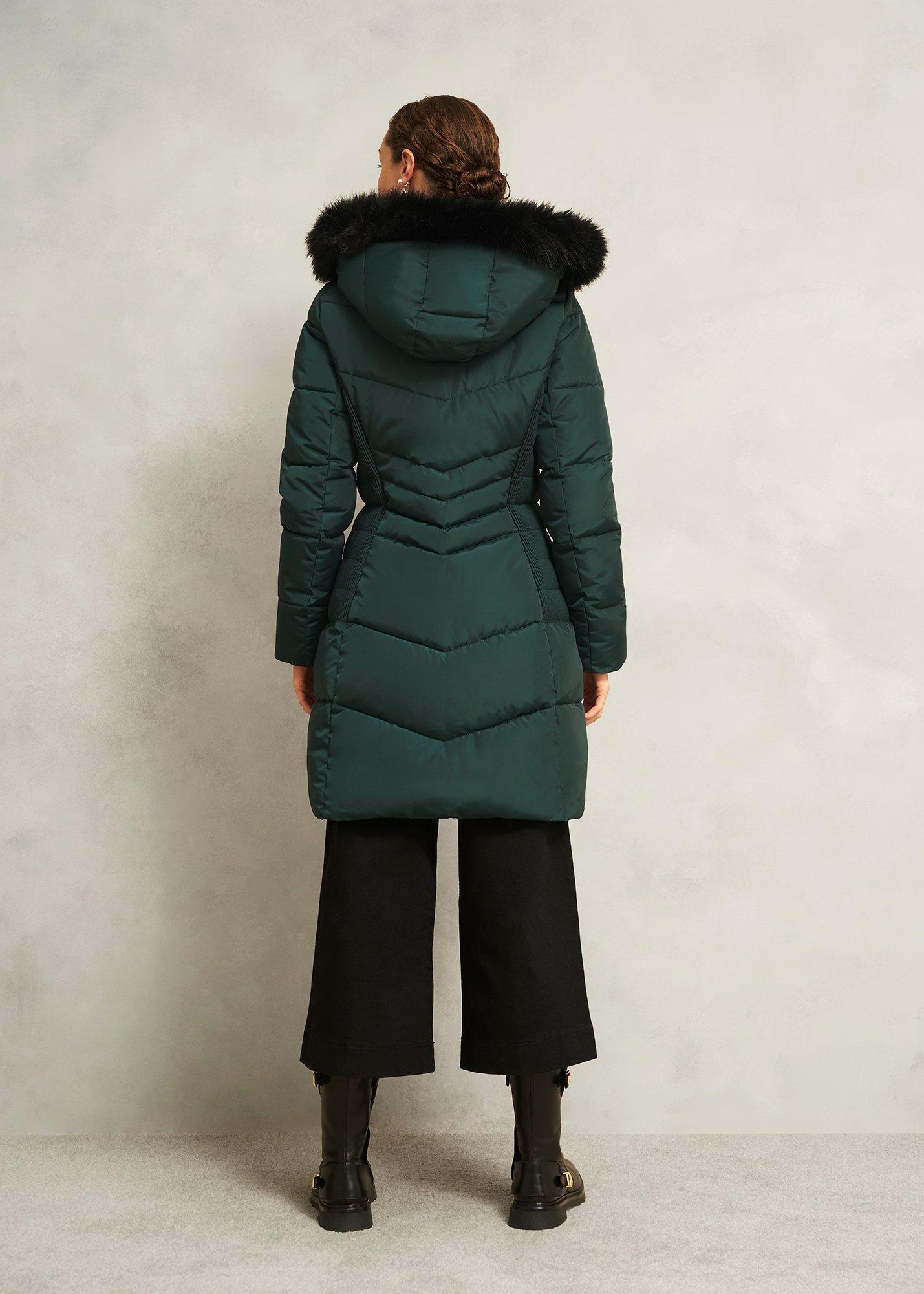 Petite Jaymie Puffer Coat, Ponderosa Green, hi-res