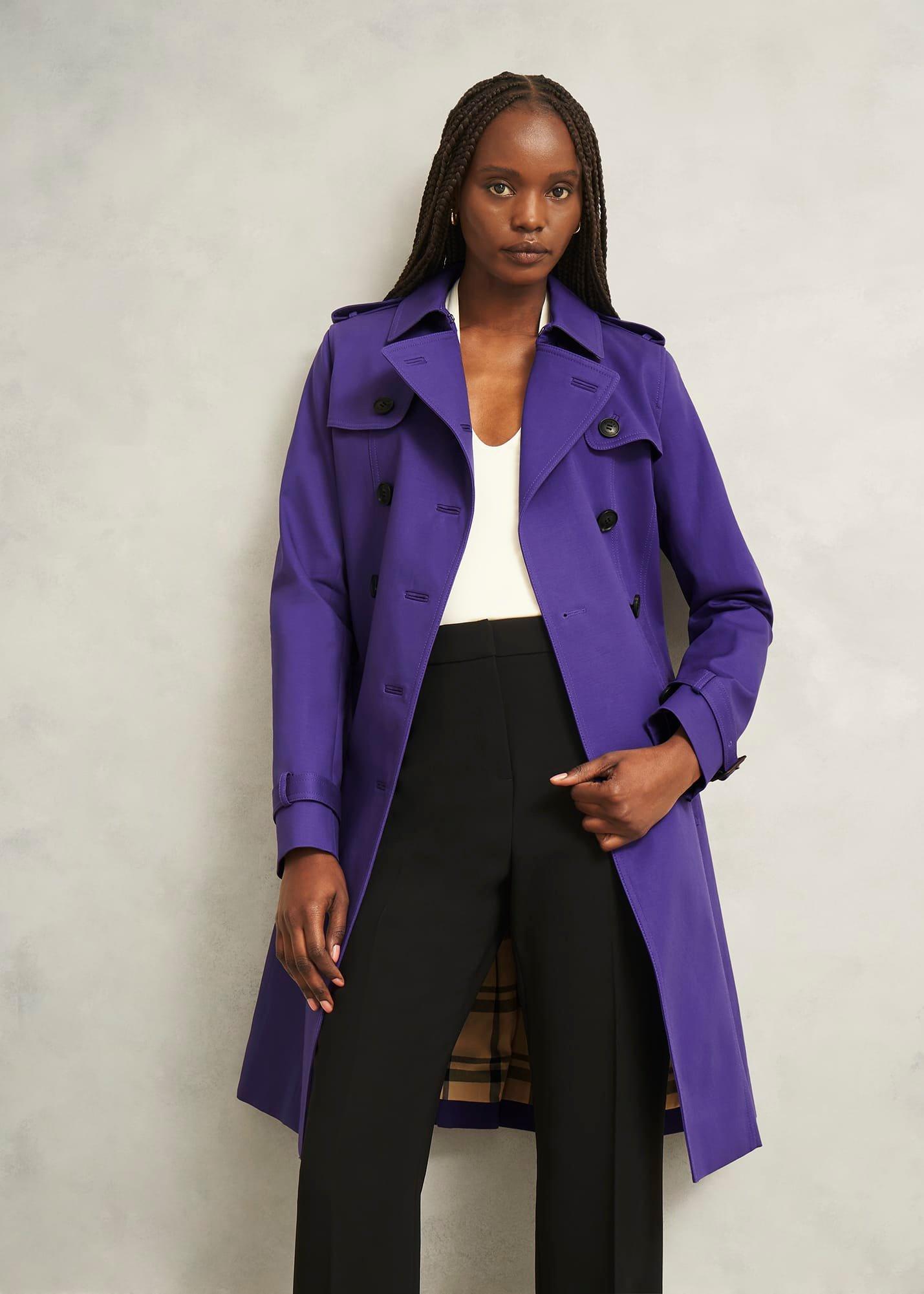 Skylar Shower Resistant Trench Coat