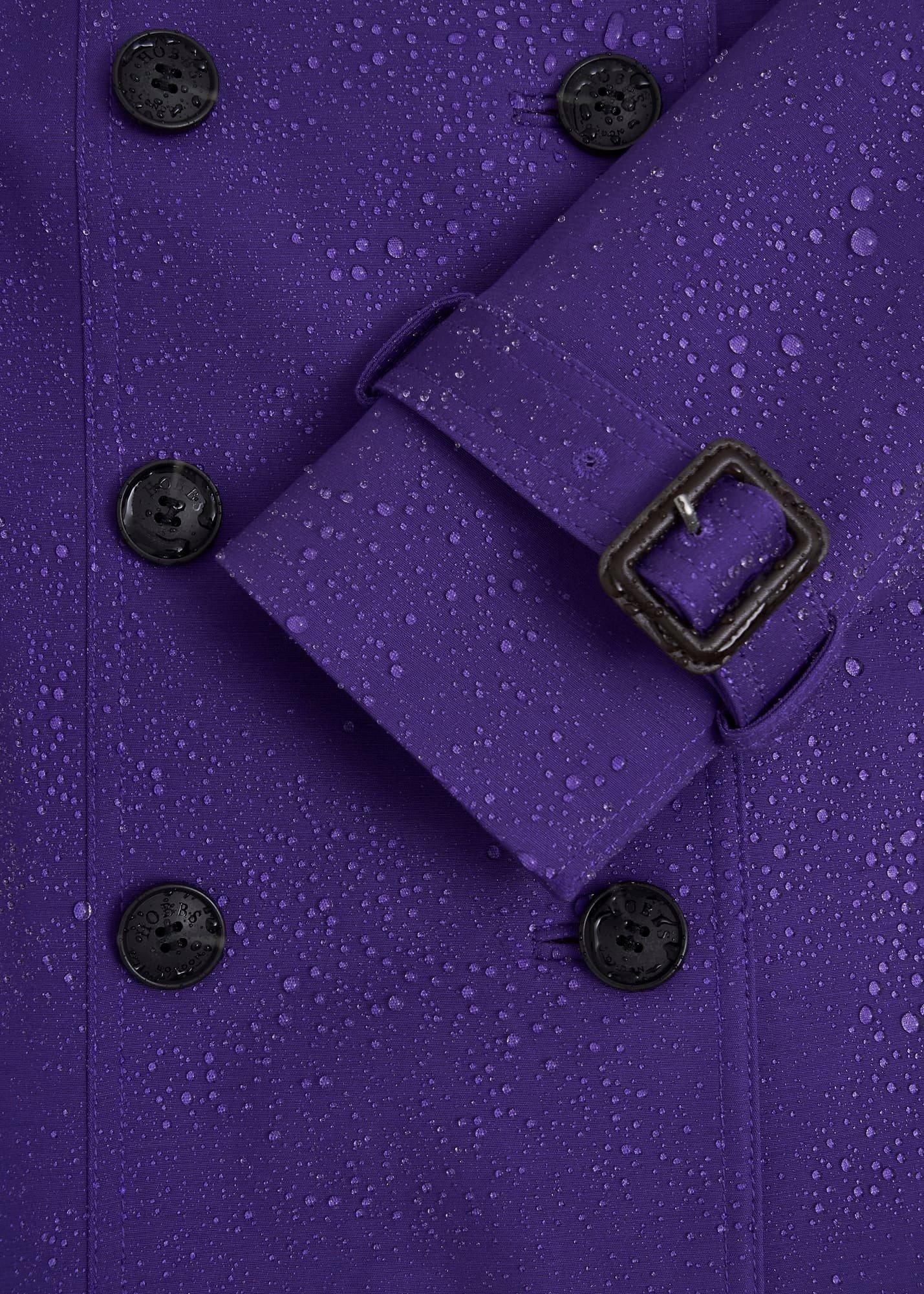 Skylar Shower Resistant Trench Coat, Future Purple, hi-res