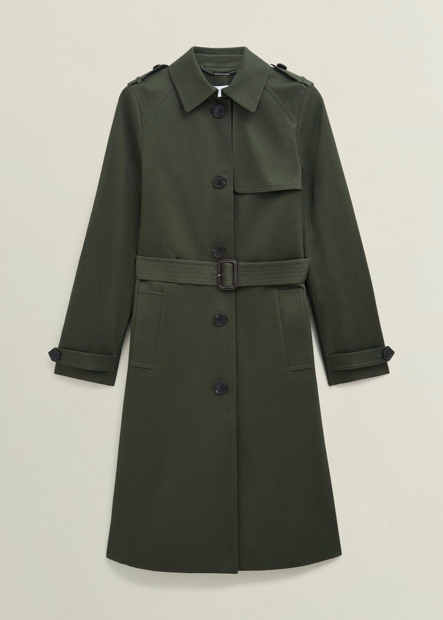 Petite Hallie Shower Resistant Trench Coat