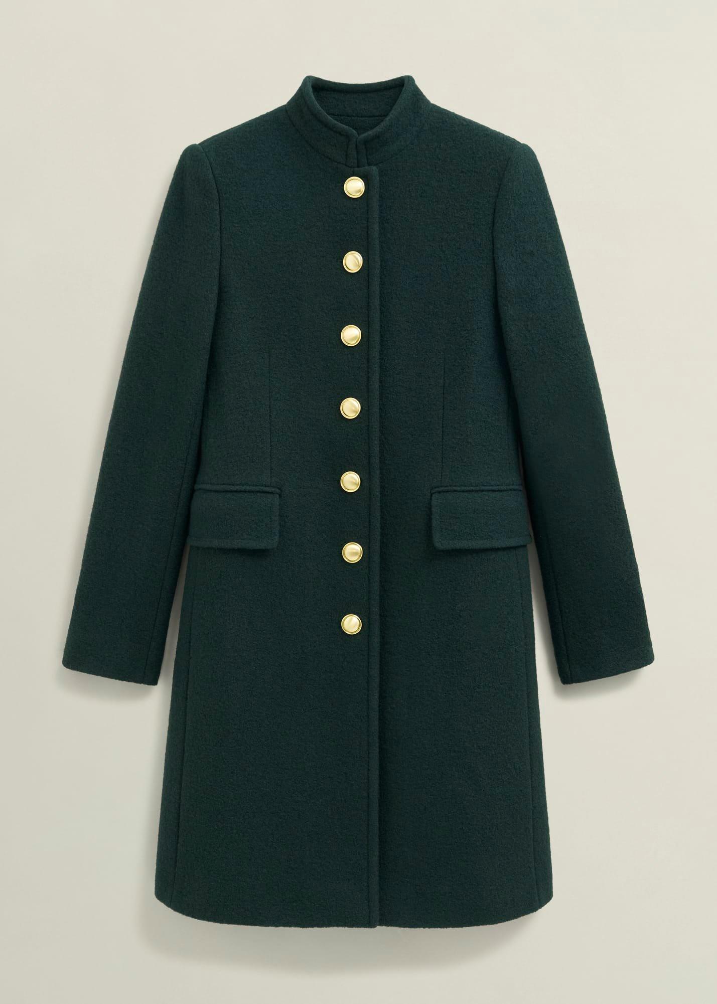 Wilma Wool Coat, Ponderosa Green, hi-res