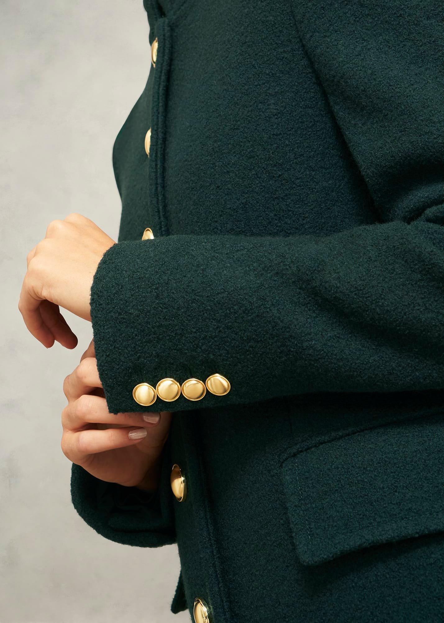 Wilma Wool Coat, Ponderosa Green, hi-res