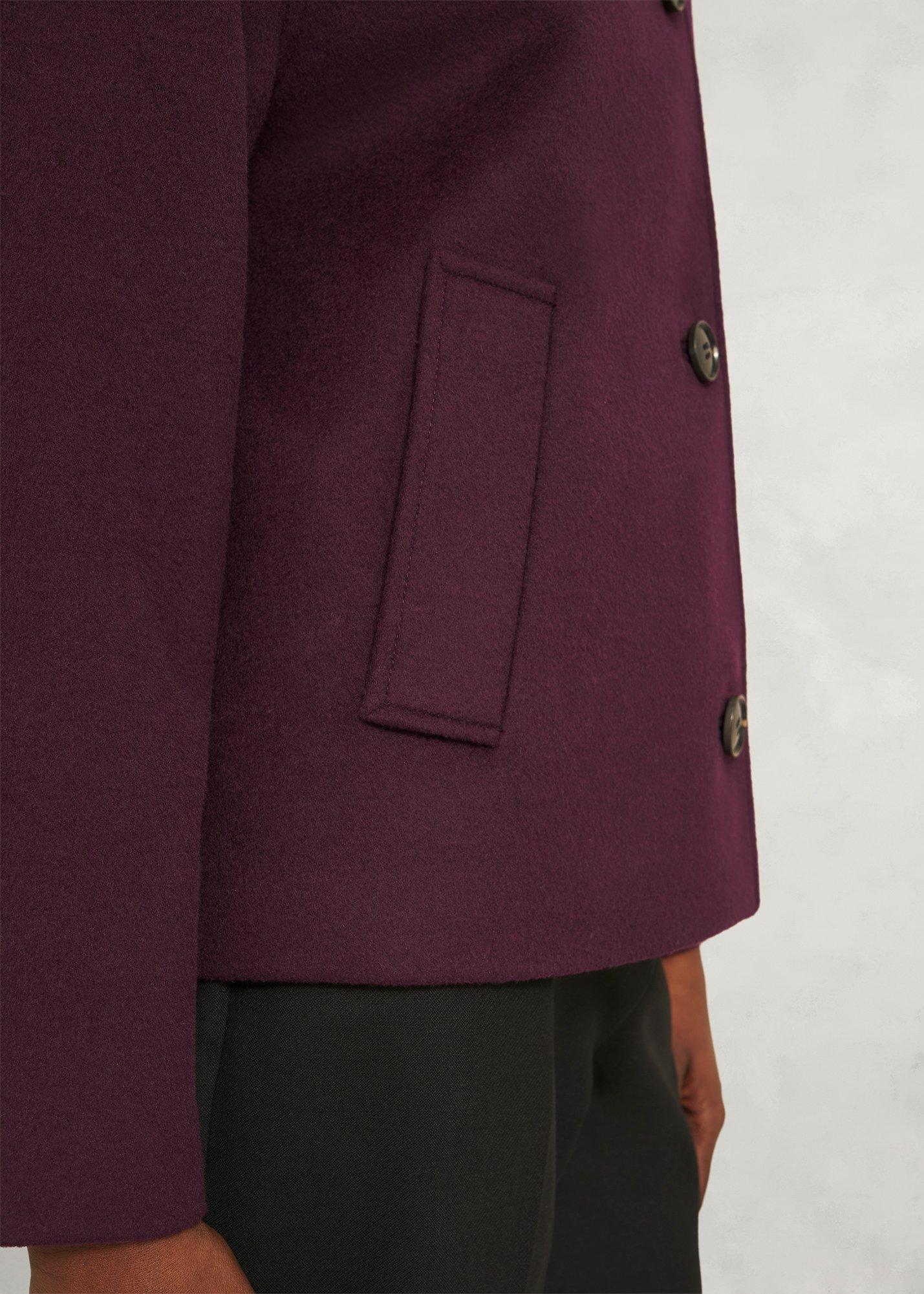 Zoe Wool Blend Jacket, Malbec Purple, hi-res