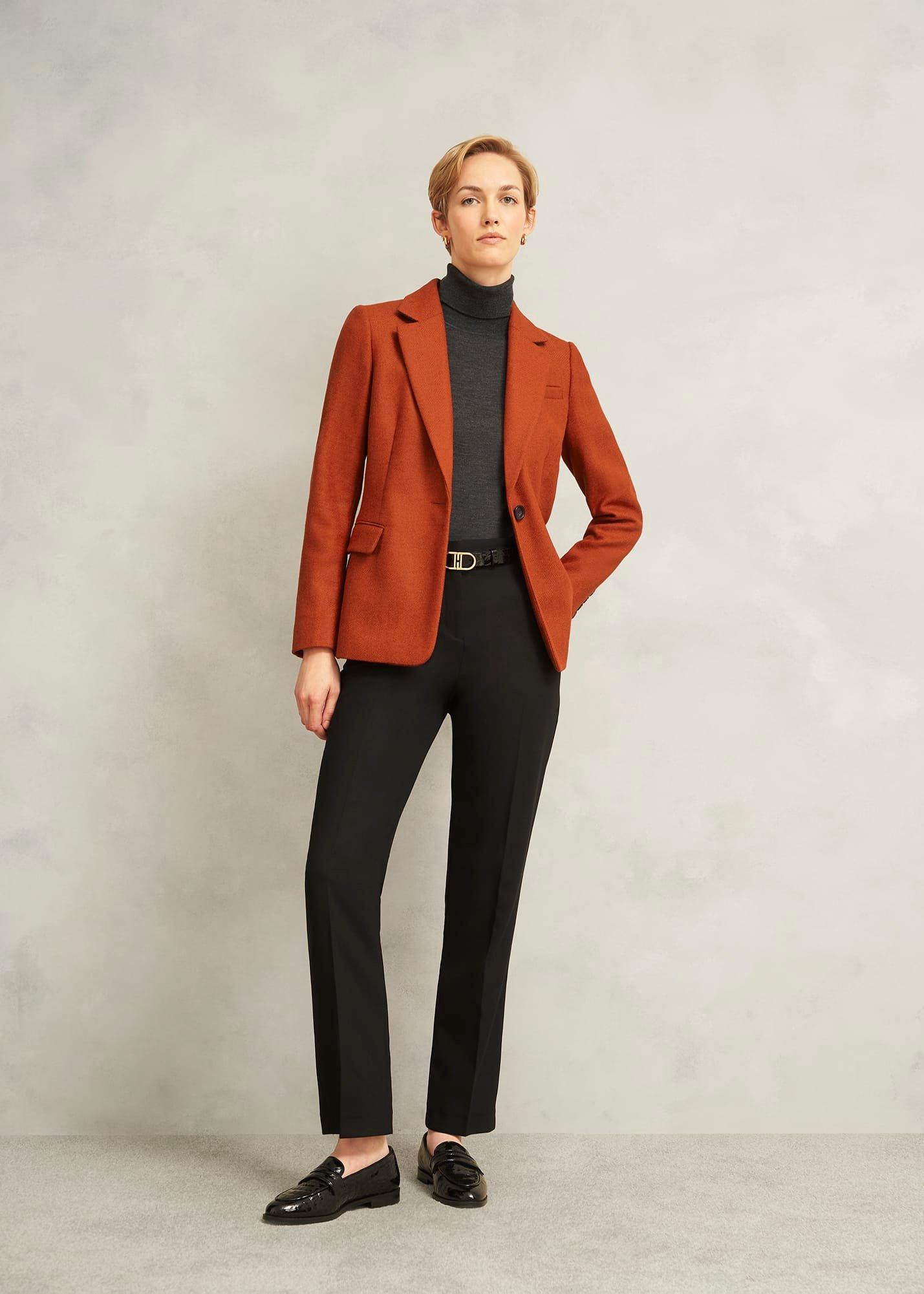Jess Wool Jacket, Orange, hi-res