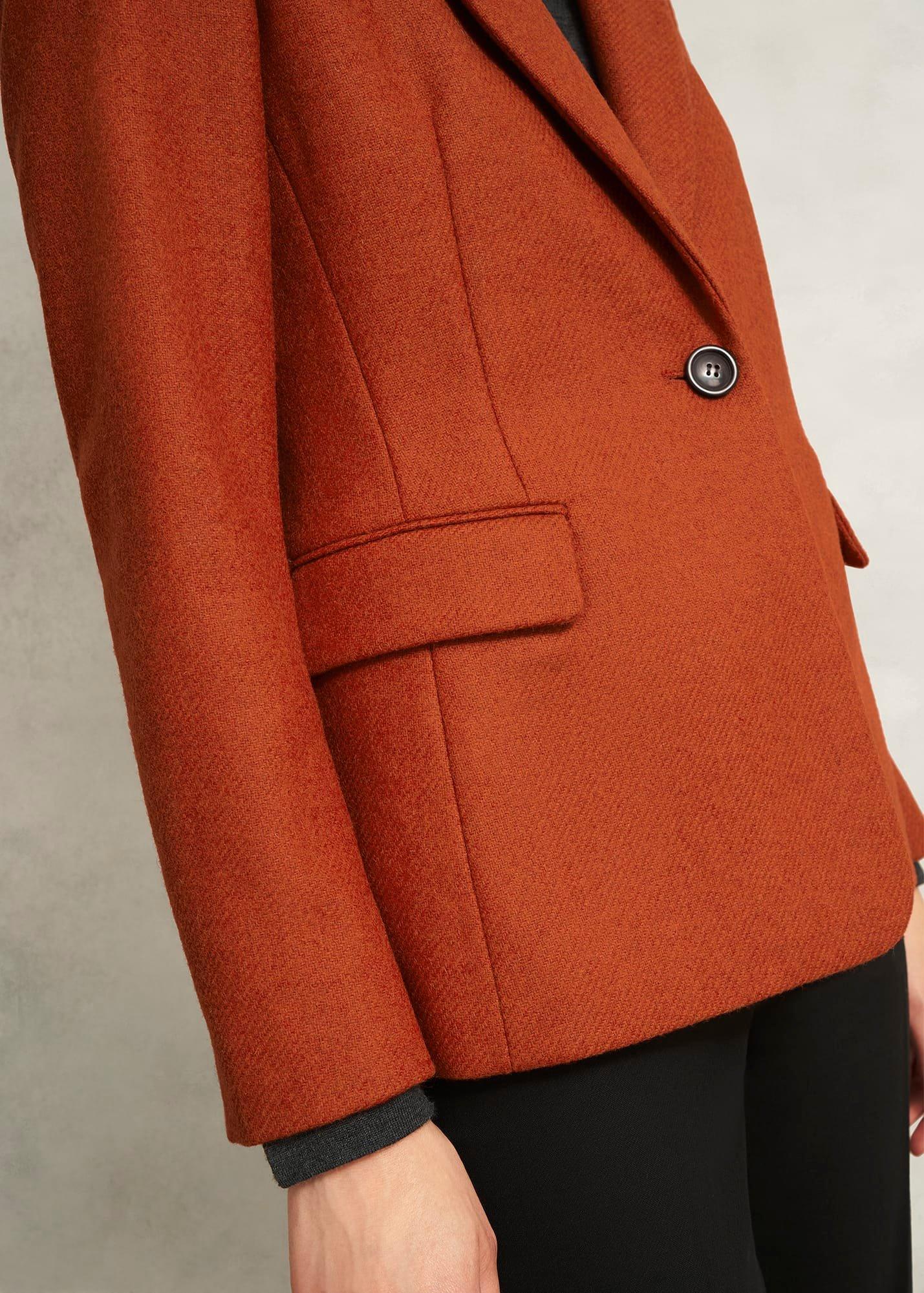 Jess Wool Jacket, Orange, hi-res