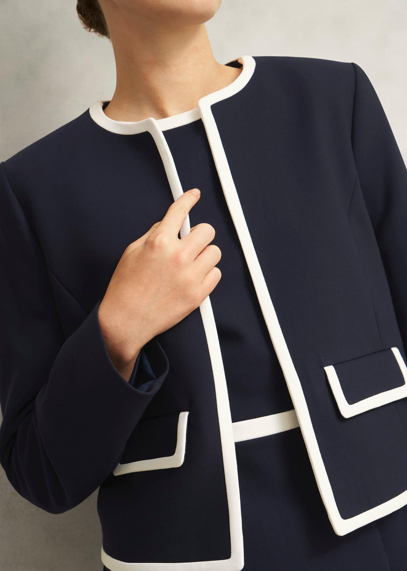 Sally Jacket, Navy Ivory, hi-res