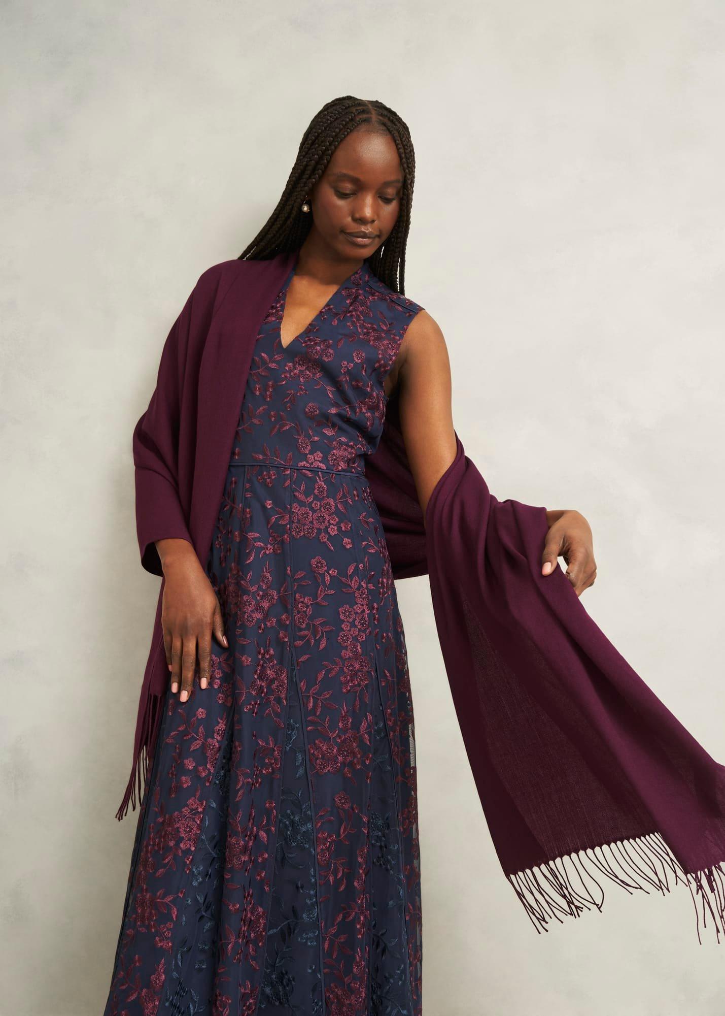 Matilda Scarf, Onyx Red, hi-res