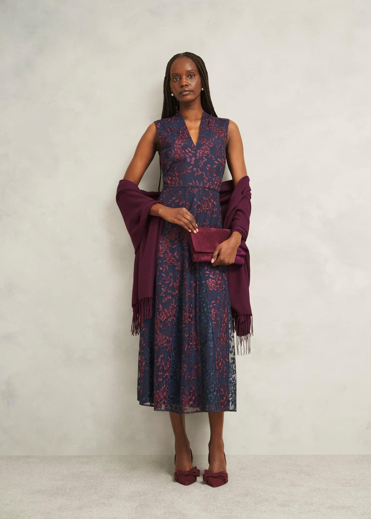 Matilda Scarf, Onyx Red, hi-res